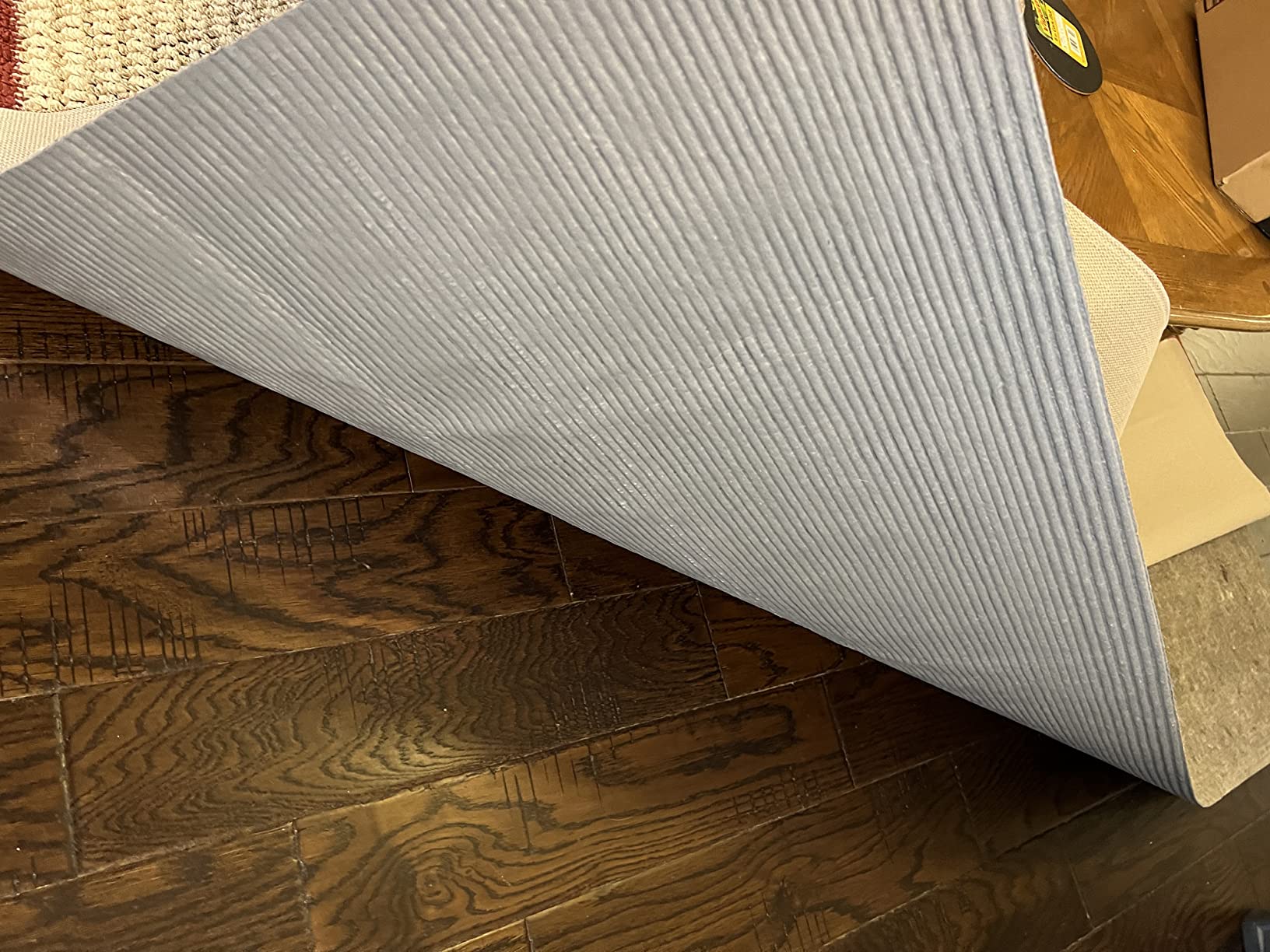 Mohawk Home Low Profile Waterproof Rug Pad Utility Solid Gray 3' X 5' Pet and Kid Proof Rug Pad Perfect for Kitchen, Living Room, Kids Room, Dining Room, Hallway Customer Review Mohawk Home Low Profile Waterproof Rug Pad Utility Solid Gray 3' X 5' Pet and Kid Proof Rug Pad Perfect for Kitchen, Living Room, Kids Room, Dining Room, Hallway - Customer Photo 1