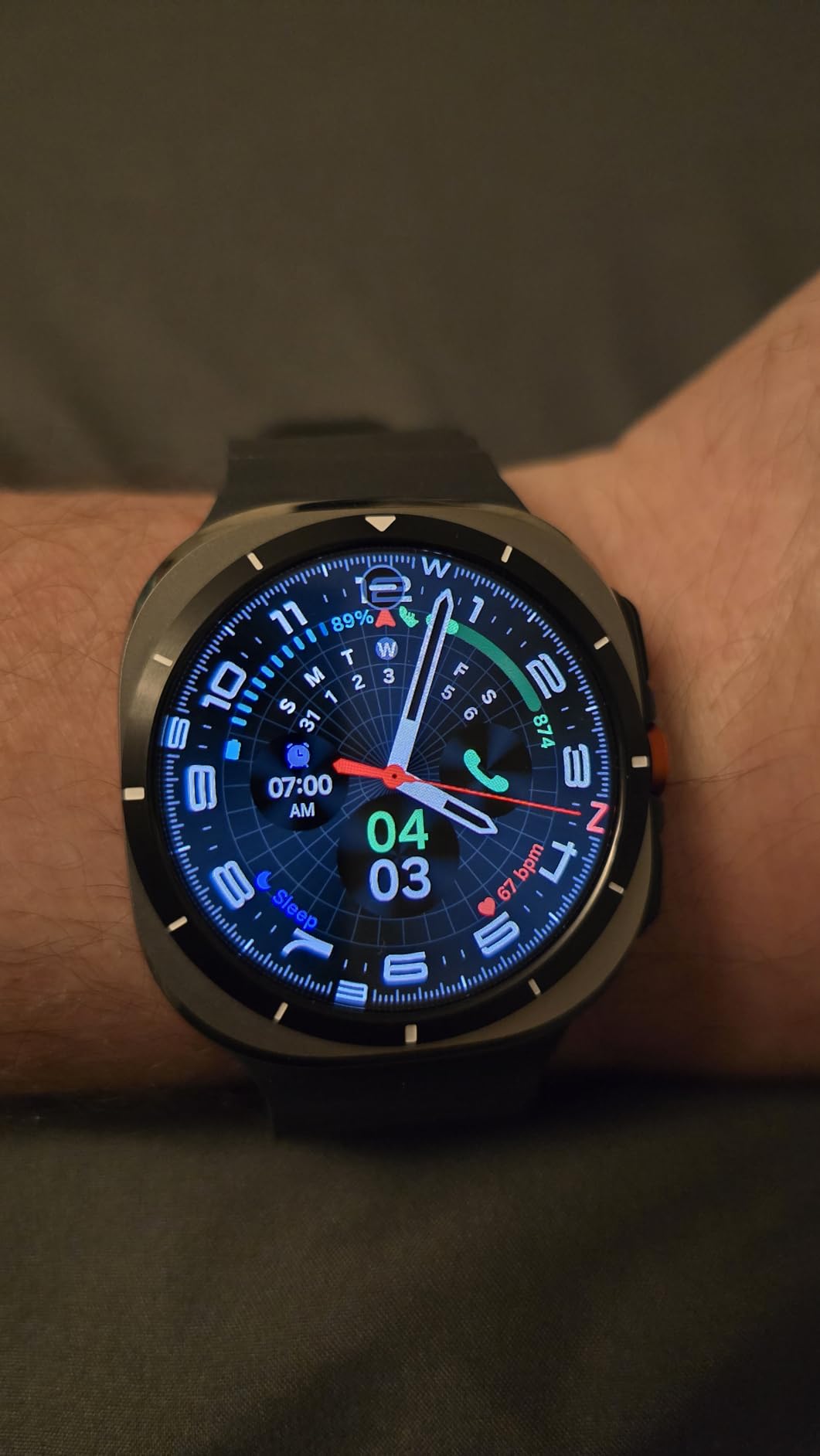 Galaxy Watch Ultra (2025) 47mm LTE Smartwatch, Titanium Casing, Advanced Sleep Coaching, Running Coach, Energy Score, Heart Rate Tracking, GPS, Titanium Silver [US Version, 2 Yr Warranty] customer photo 1