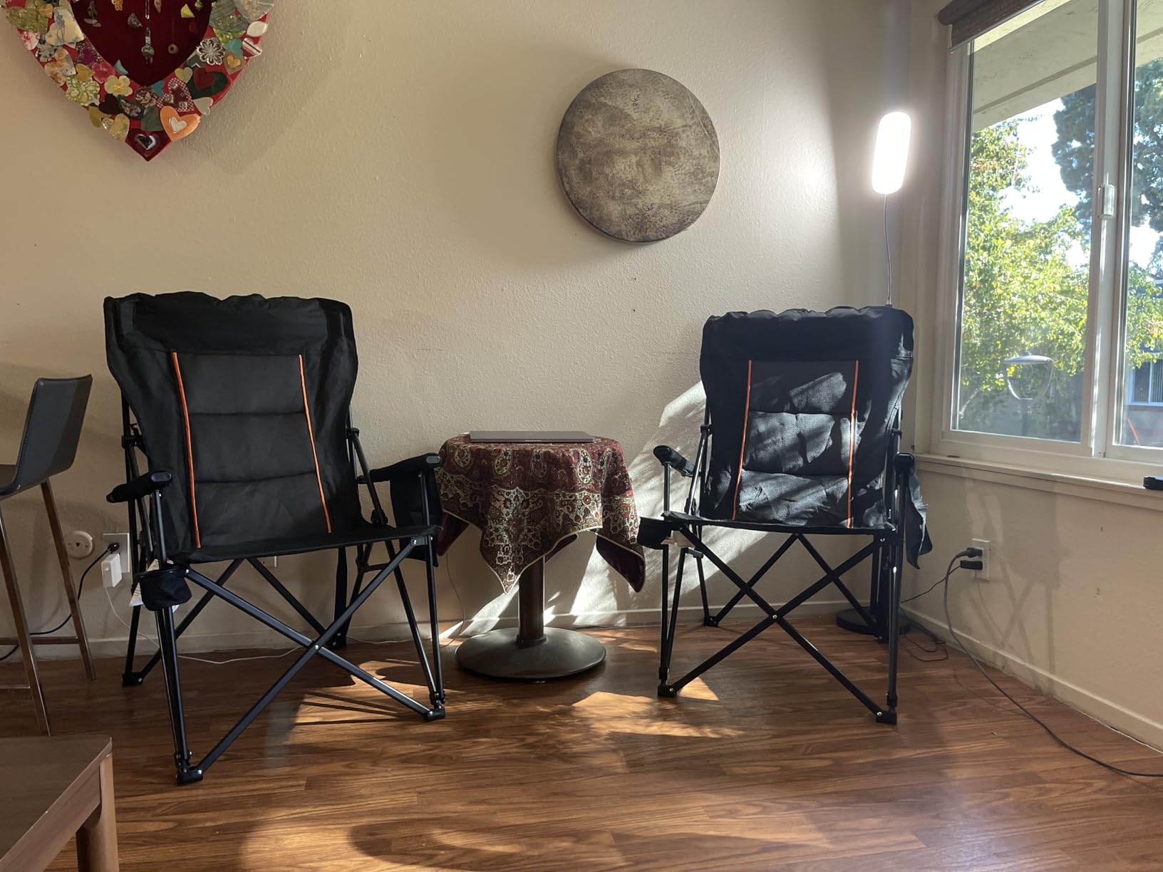 ALPHA CAMP Heavy Duty High Back Camping Chairs with Cup Holder Oversized Folding Chair Outdoor Chair with Headrest,Lawn with Side Pocket for Lawn, Sports and Fishing, 500lbs - Customer Photo 1