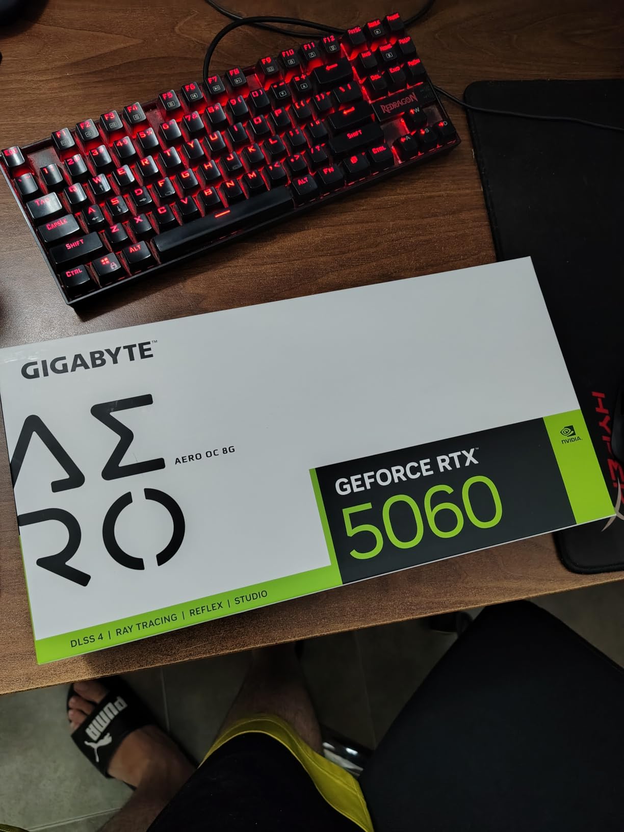 GIGABYTE GeForce RTX 5060 AERO OC 8G Graphics Card, 8GB 128-bit GDDR7, PCIe 5.0, WINDFORCE Cooling System, GV-N5060AERO OC-8GD customer photo 2