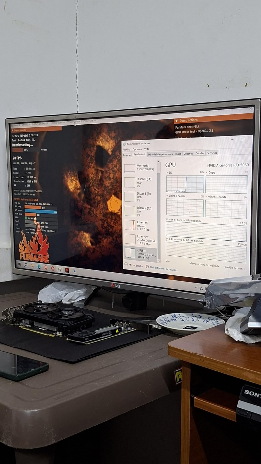 ASUS Dual GeForce RTX 5060 8GB GDDR7 OC Edition - PCIe 5.0, DLSS 4, 2.5-Slot Design customer photo 2