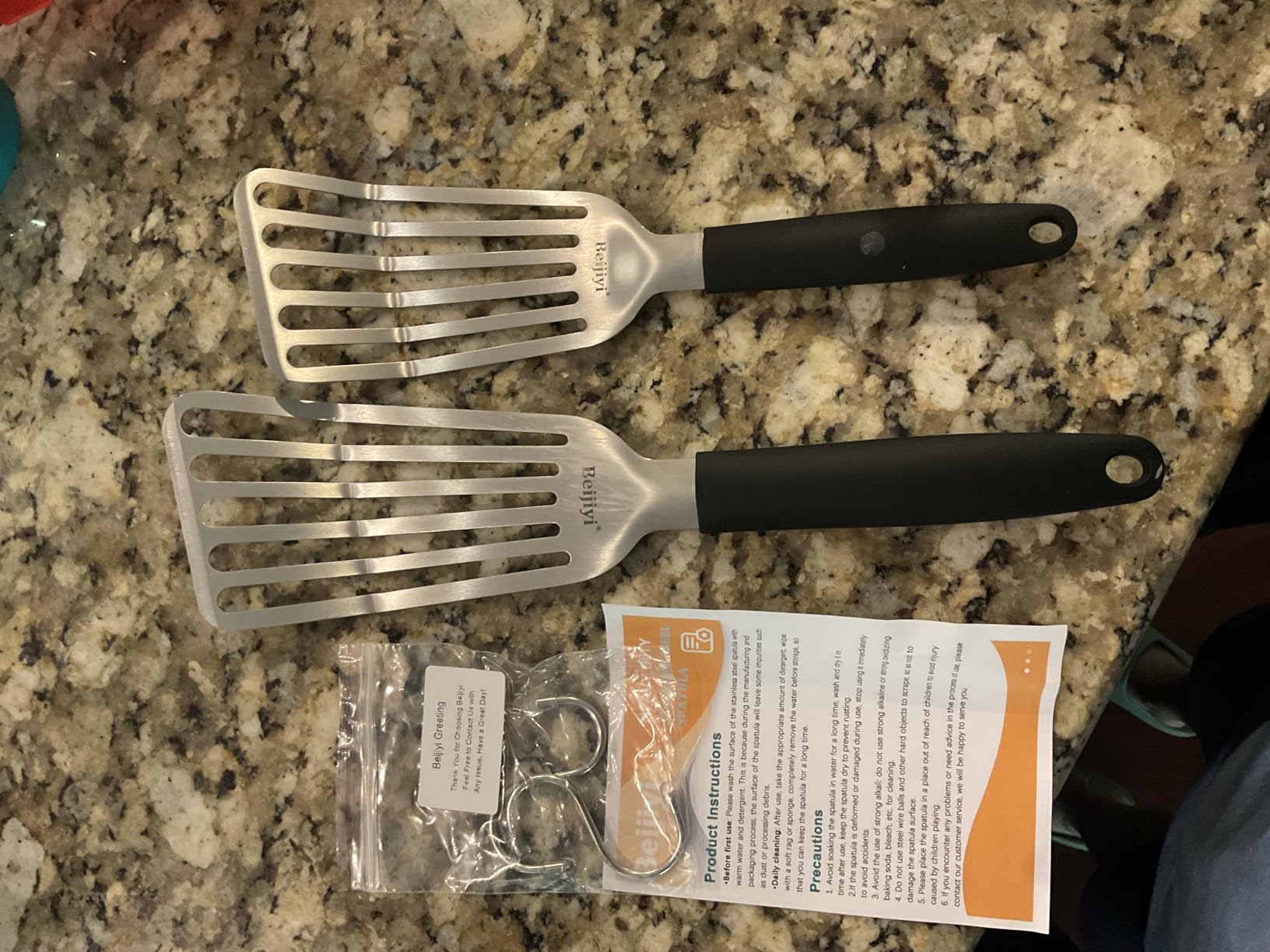 Beijiyi 2 Pack Fish Spatula, 13.5