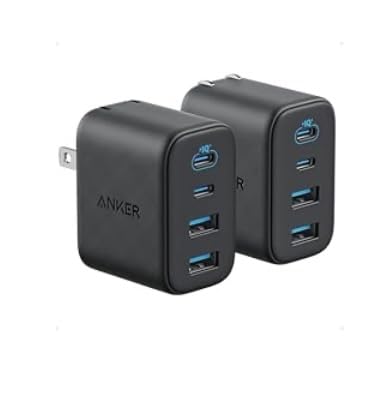 Anker Zolo USB C Charger Block, 2-Pack 4-Port Wall Adapter with 50W Max Output, 2 USB-C and 2 USB-A, Compact and Stable Design, for iPhone 17/16 Series, MacBook, iPad, Pixel, Galaxy, and More (Black) - Customer Photo 1