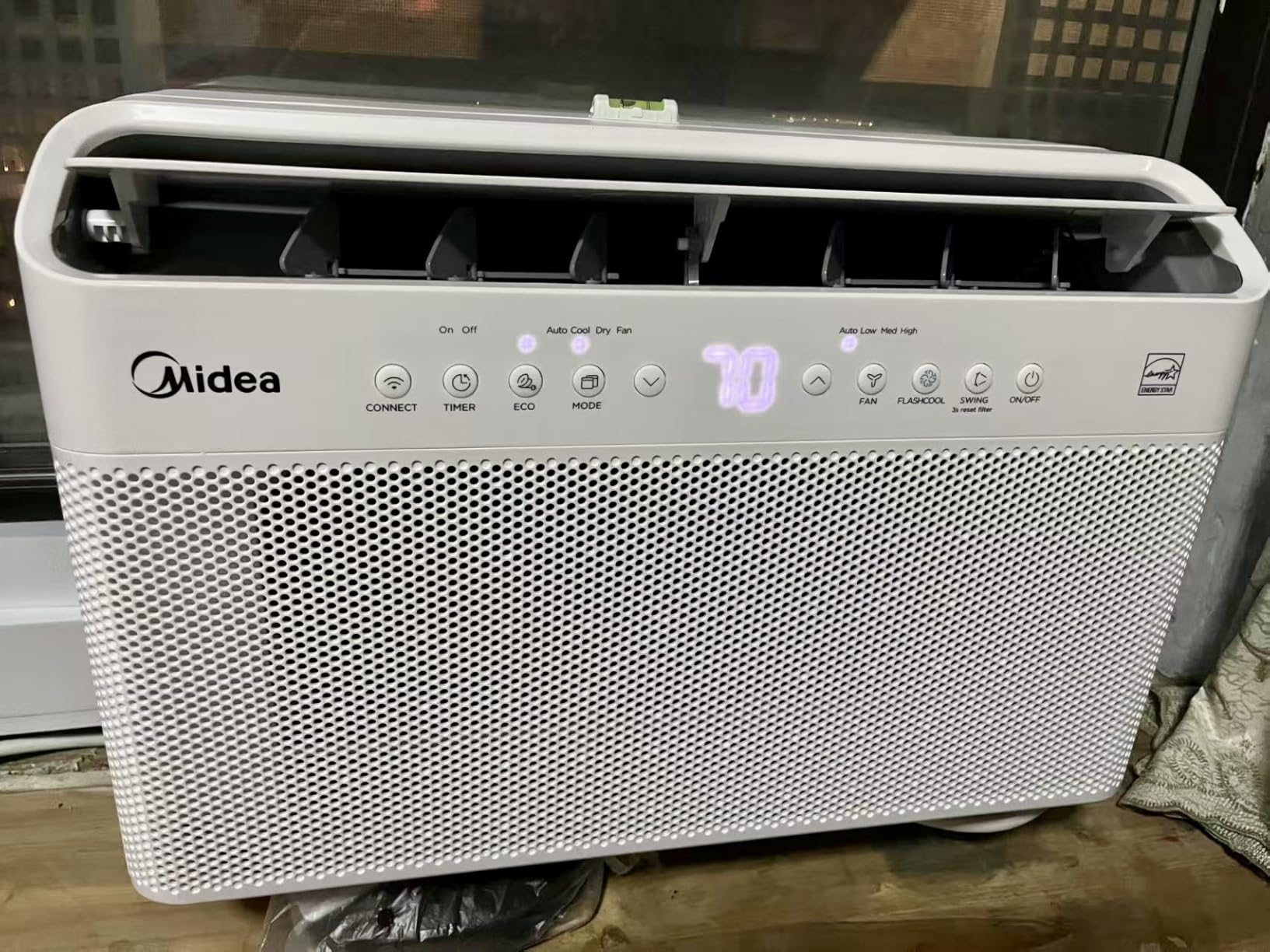 Midea 10,000 BTU U Shaped Smart Inverter Window Air Conditioner - Cools 450 Sq Ft, Ultra Quiet with Open Window Flexibility - Alexa/Google Assistant Compatible - 35% Energy Savings, Remote (Updated) - Customer Photo 2
