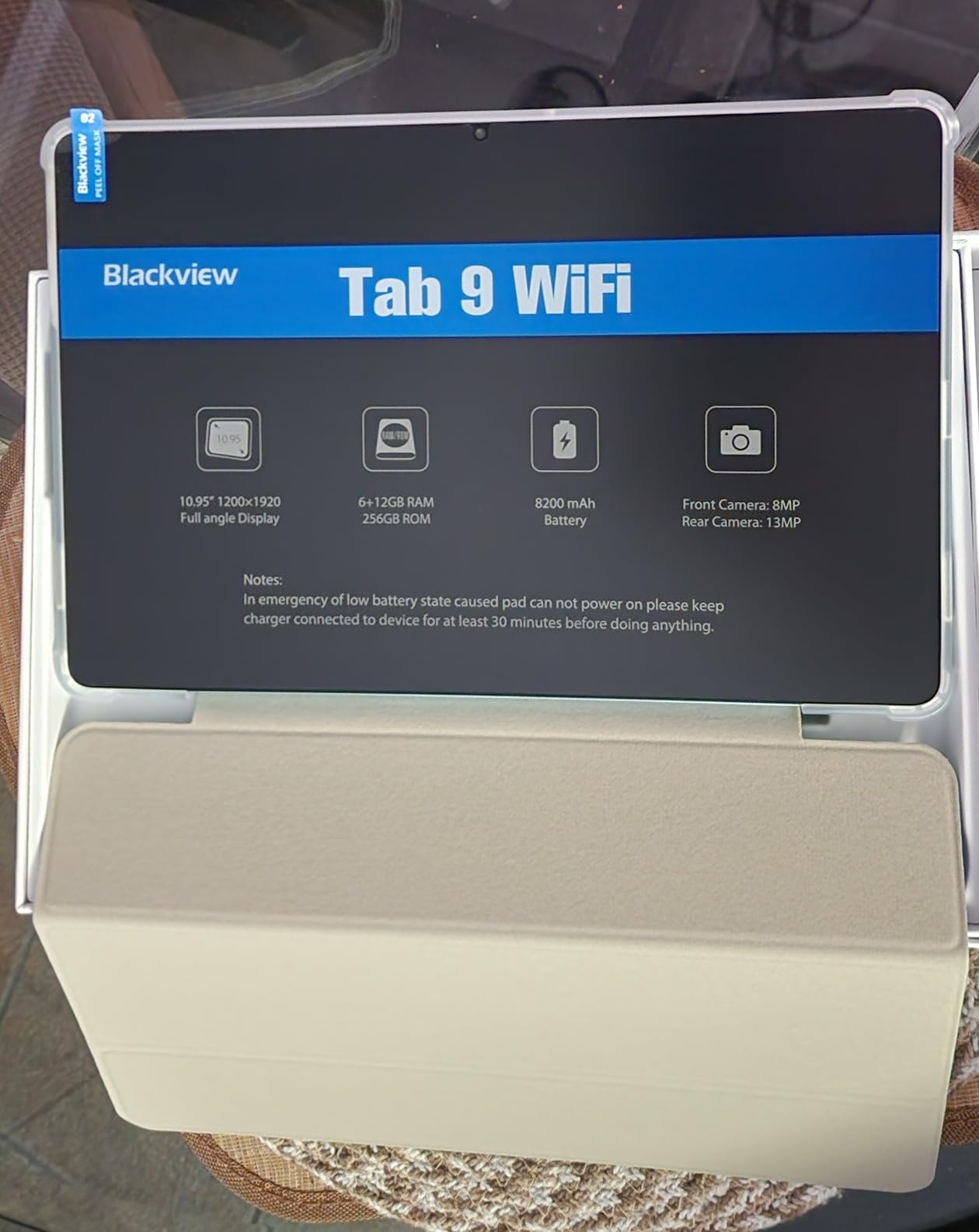 Blackview Android Tablet 11 inch, 24GB+256GB/2TB TF, 2K Incell Screen for Gaming, Students, Netflix Watching, Streaming, 5G WiFi, 8200mAh, 13MP+8MP Cameras/Face ID, Gray customer photo 1