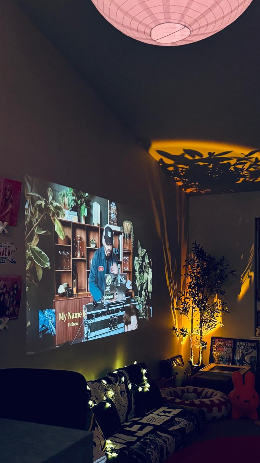【Official Licensed Google TV】4K Smart Projector with WiFi and Bluetooth, VOPLLS Outdoor Projectors with Dolby/Auto Focus, Portable Movie Phone Wireless Gaming Wifi Proyector for Bedroom/Home/Celling customer photo 2