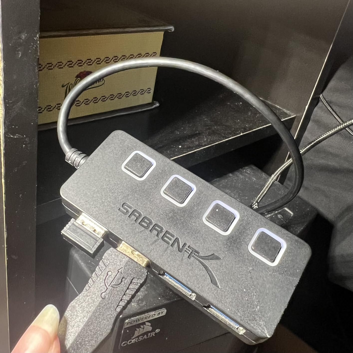 SABRENT USB C Hub 5-in-1 Docking Station, 10Gbps USB-A & USB-C Ports, 4K HDMI Output, 100W PD Input, 80W Charging, Aluminum USB Hub for Laptops/Phones/Tablets – HDR/HDCP (HB-TG5P) Customer Review SABRENT USB C Hub 5-in-1 Docking Station, 10Gbps USB-A & USB-C Ports, 4K HDMI Output, 100W PD Input, 80W Charging, Aluminum USB Hub for Laptops/Phones/Tablets – HDR/HDCP (HB-TG5P) - Customer Photo 1