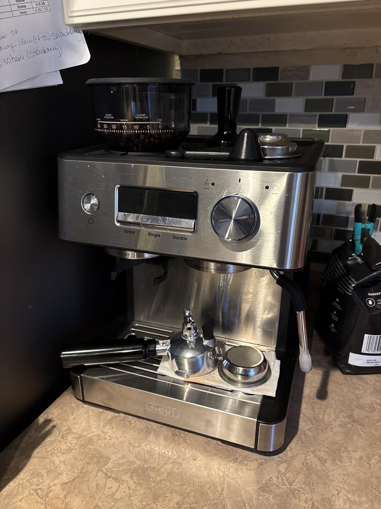 Gevi Dual Boiler Espresso Machine with Built-in Grinder, 58mm Commercial Portafilter, Barista Steam Wand, 31 Grind Settings customer photo 2