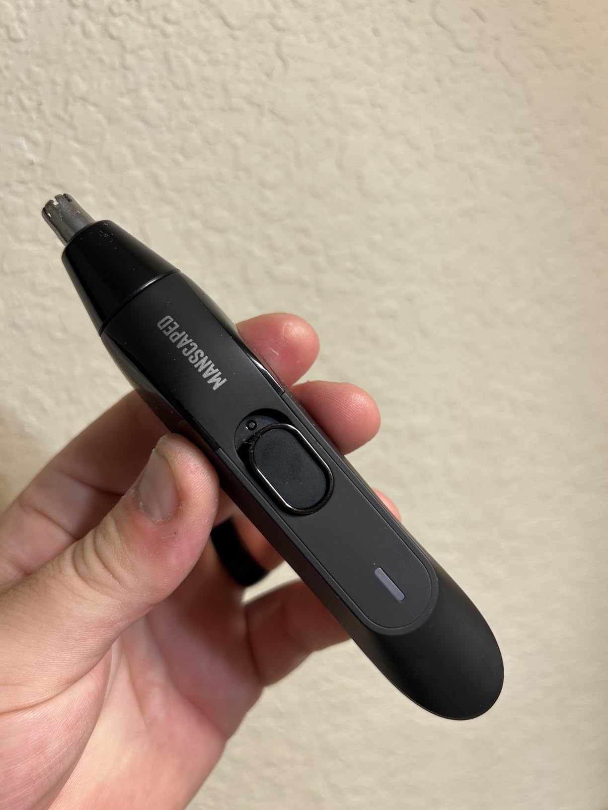 MANSCAPED Weed Whacker 3.0 PRO - Men's Electric Nose, Ear & Eyebrow Hair Trimmer – SkinSafe Dual-Head System, LED Spotlight, Waterproof, Rechargeable, Travel Lock, Eyebrow Comb Attachment - Customer Photo 2