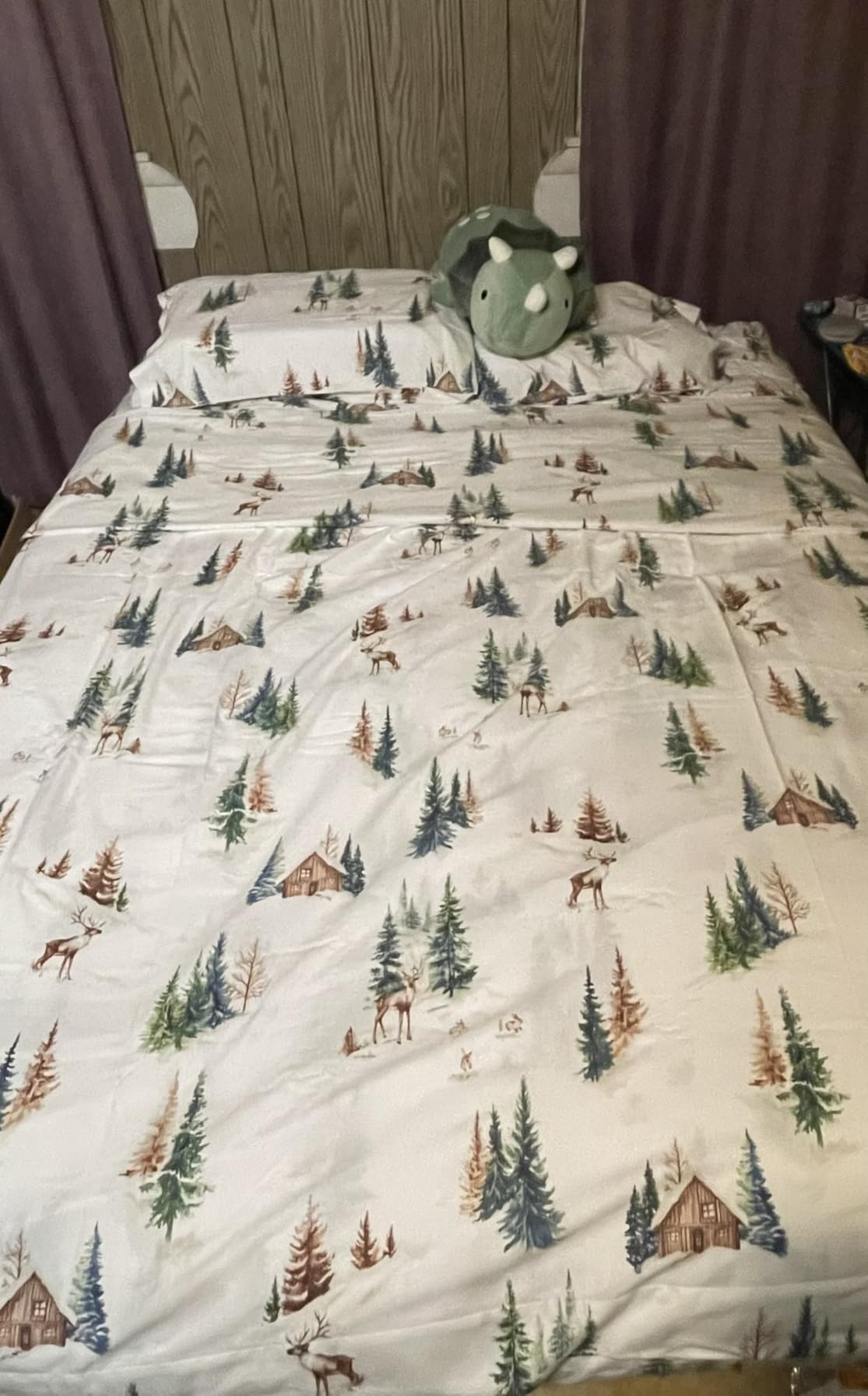 Springtree Home Luxury Portuguese Flannel Sheets | Queen Size Flannel Sheets | 100% Cotton | Ultra-Soft, Warm & Breathable Sheet Set | Deep Pocket, Durable & Cozy Winter Sheet Set | Forest Green - Customer Photo 2