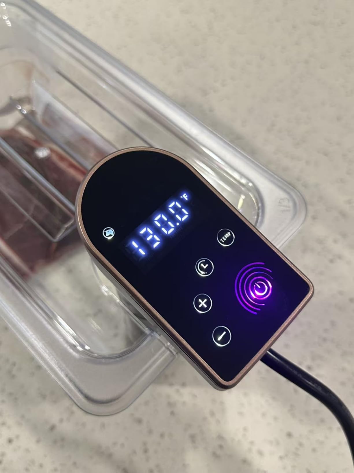 1300W Sous Vide Precision Cooker Machines(2.4G WIFI), IPX7 Full Waterproof Immersion Circulator, New Quiet Brushless Motor, 6 One-Touch Presets, Effortless Gourmet Meals Customer Review 1300W Sous Vide Precision Cooker Machines(2.4G WIFI), IPX7 Full Waterproof Immersion Circulator, New Quiet Brushless Motor, 6 One-Touch Presets, Effortless Gourmet Meals - Customer Photo 2