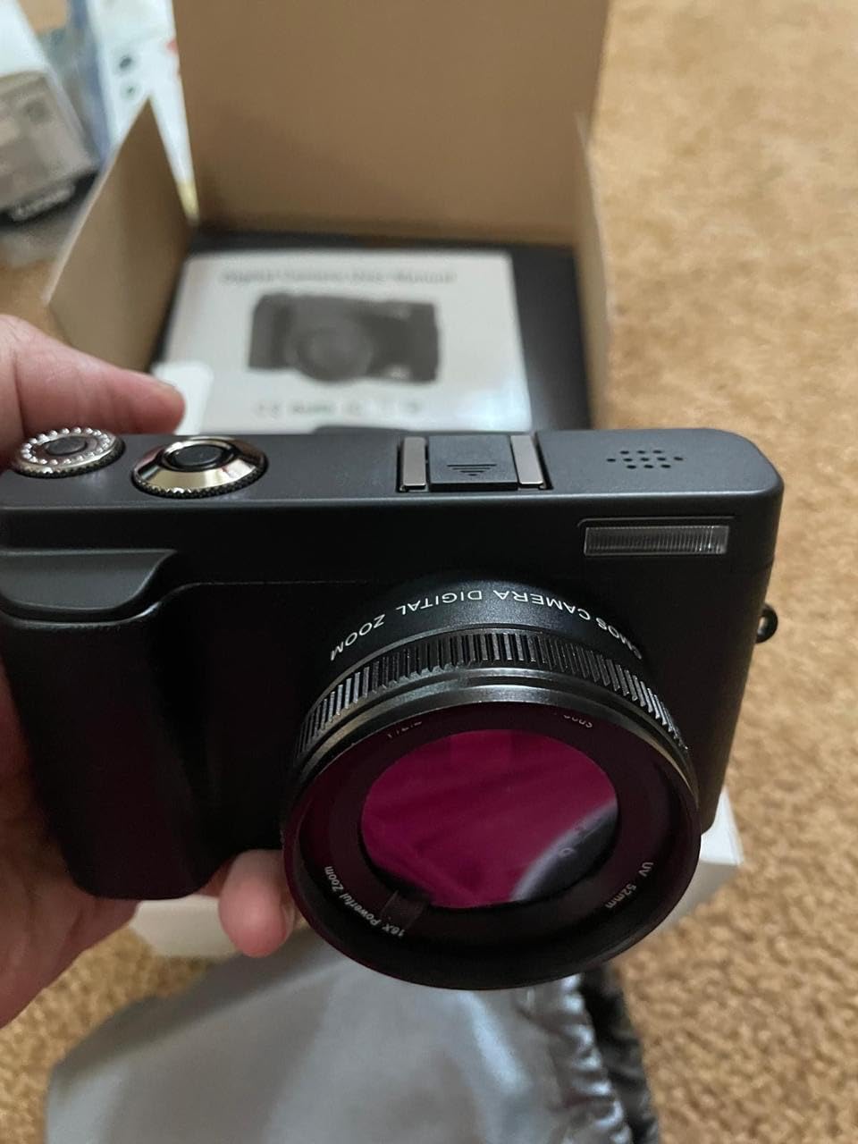 4K Digital Camera for Photography, WiFi Autofocus 64MP Vlogging Camera for YouTube, 180° 3
