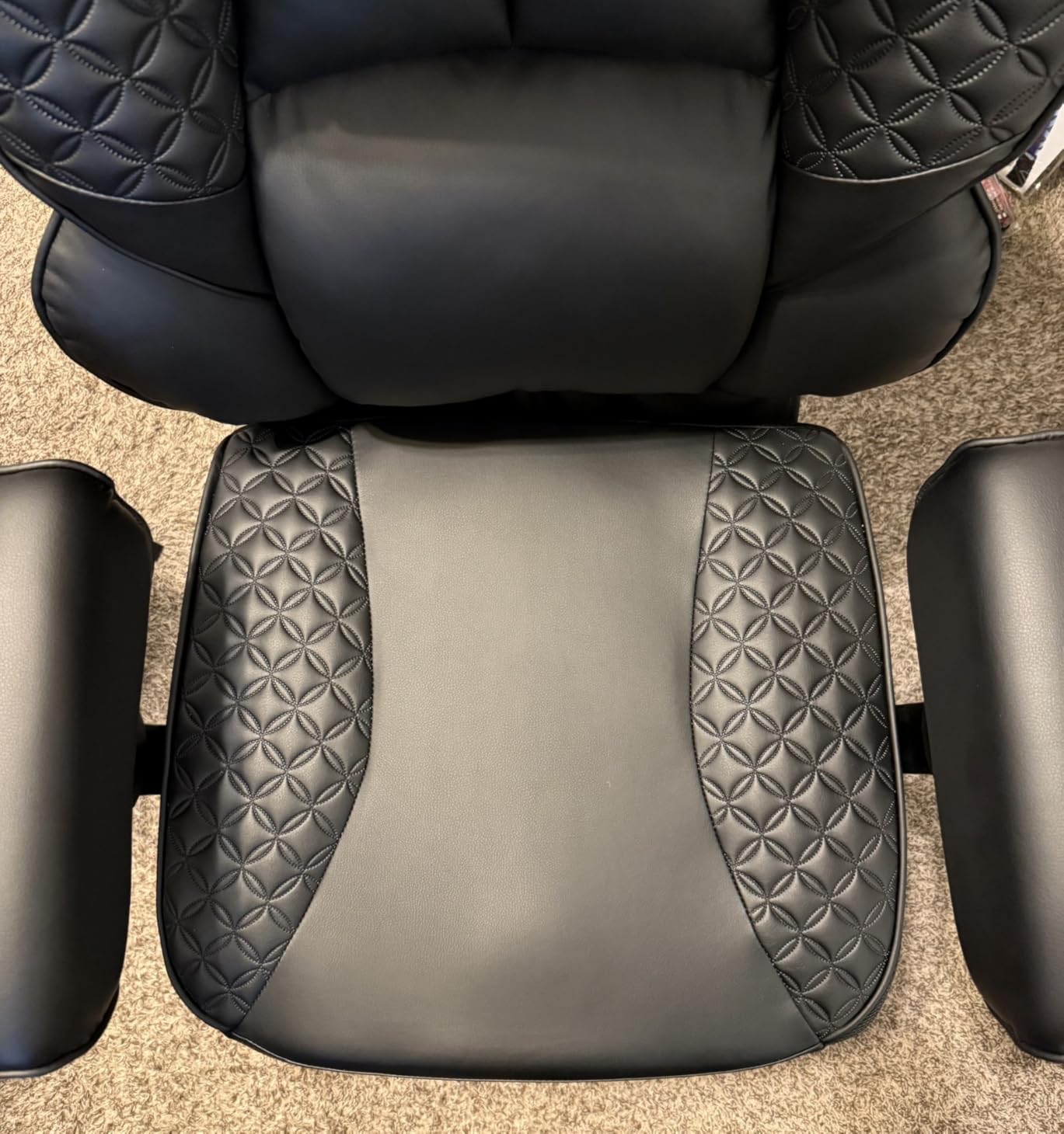 GTRACING Big and Tall Gaming Chair 400lbs Heavy Duty Office Chair with Footrest, High Back Pocket Spring Lumbar Support, Ergonomic Wide Comfy Seated Cushion for Lower Back Pain Relief, Earth-Black - Customer Photo 4
