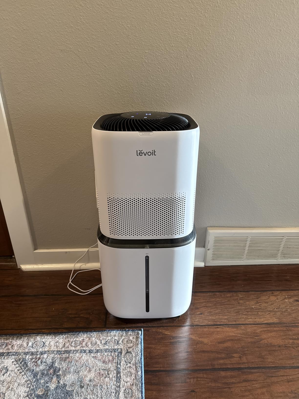 LEVOIT Superior 6000S Smart Evaporative Humidifiers for Home Whole House up to 3000ft², 23L, Last 72-Hour, Premium Filter, Dry Mode, Wheels & Water Fill Hose, Foldable Storage, Sleep Mode, New Edition - Customer Photo 2