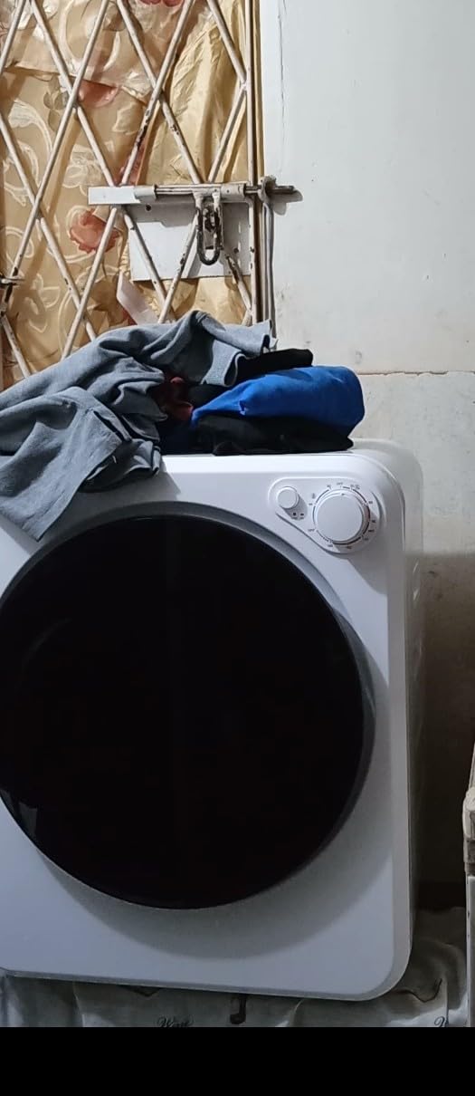 Portable Washer and Dryer Combo Set, 17 Lbs Full-Automatic Washing Machine and 1.8 Cu.Ft Portable Clothes Dryer, Compact Washer and Dryer with Stainless Steel Inner Tub customer photo 1