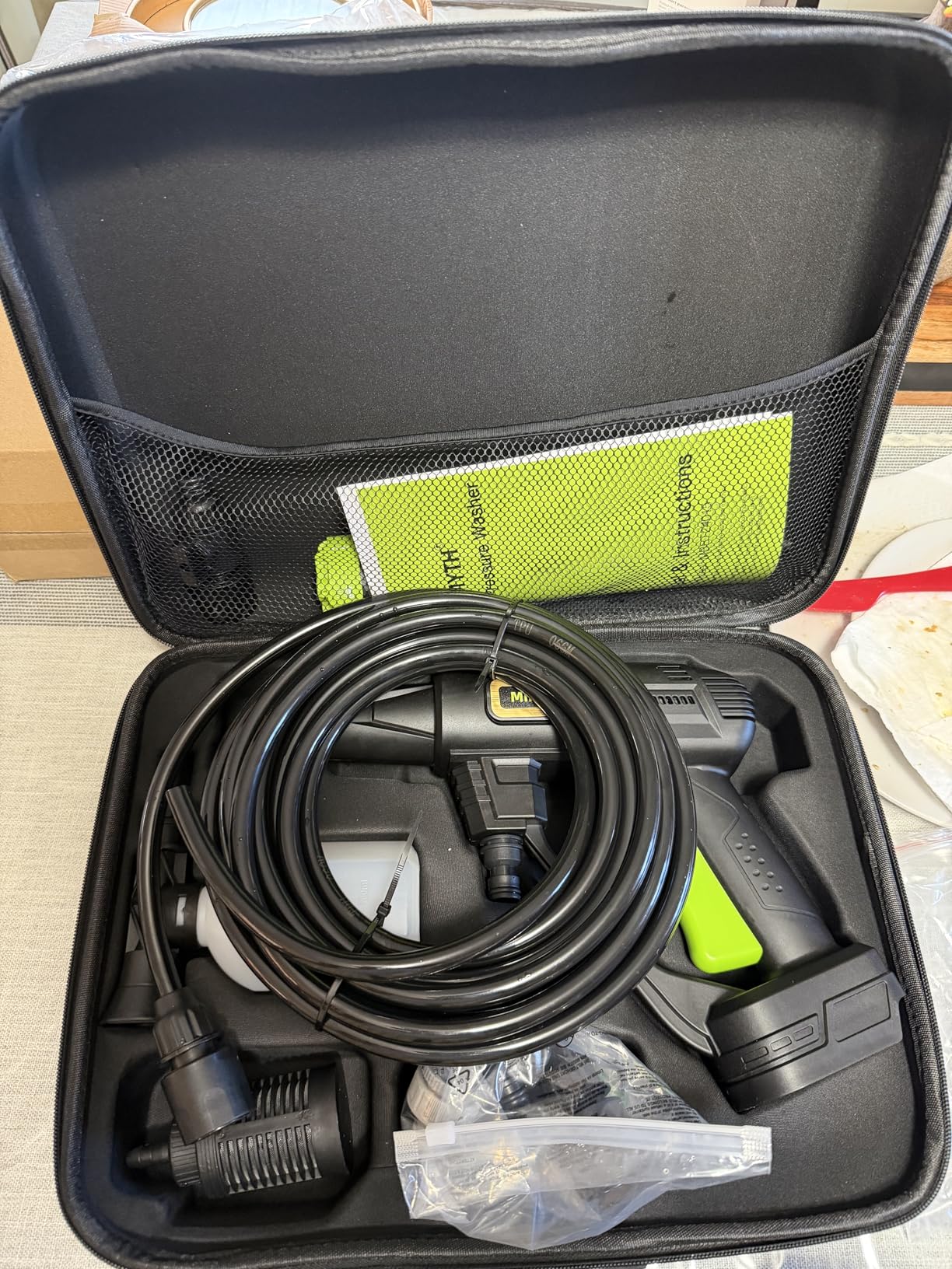 Cordless Pressure Washer Battery Powered; 990PSI Cordless Power Washer with 6-in-1 Nozzle, 23FT High-Elastic Hose, 21V Battery&Charger; Portable Handheld Pressure Washer Cleaner for Home (DH02-21) - Customer Photo 2