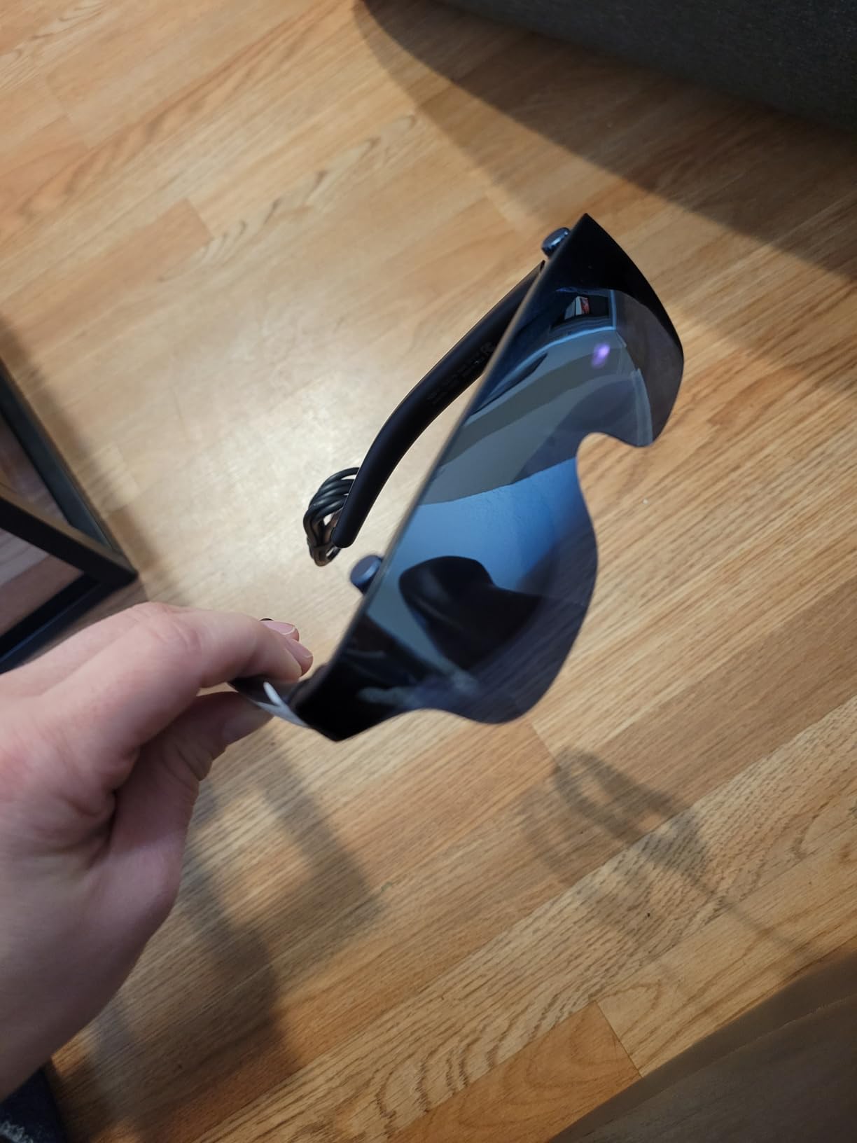 TOZO VIZO V1 AR Glasses with Ultra-Bright Display, Built-in Stereo Speakers, Adjustable Myopia Correction (0-500°), 118