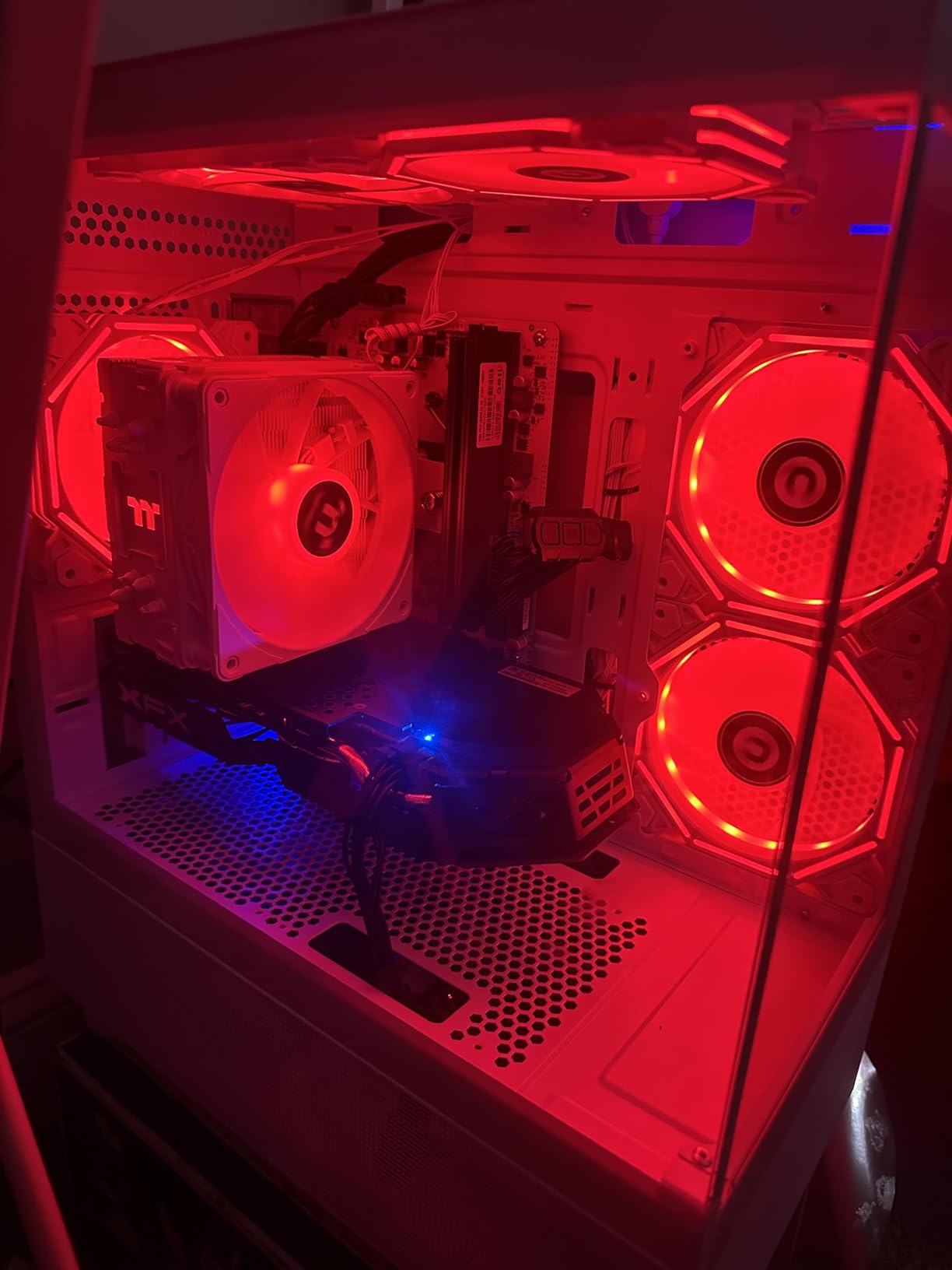 NINGMEI Soul Gaming PC Desktop Computer, AMD Ryzen 7 5700G (up to 4.6GHz), 16GB DDR4 RAM, 1TB NVMe SSD, 6 RGB Fans, Windows 11 Home - Prebuilt Gaming Desktop for Esports, Streaming, Work & Home Office customer photo 1