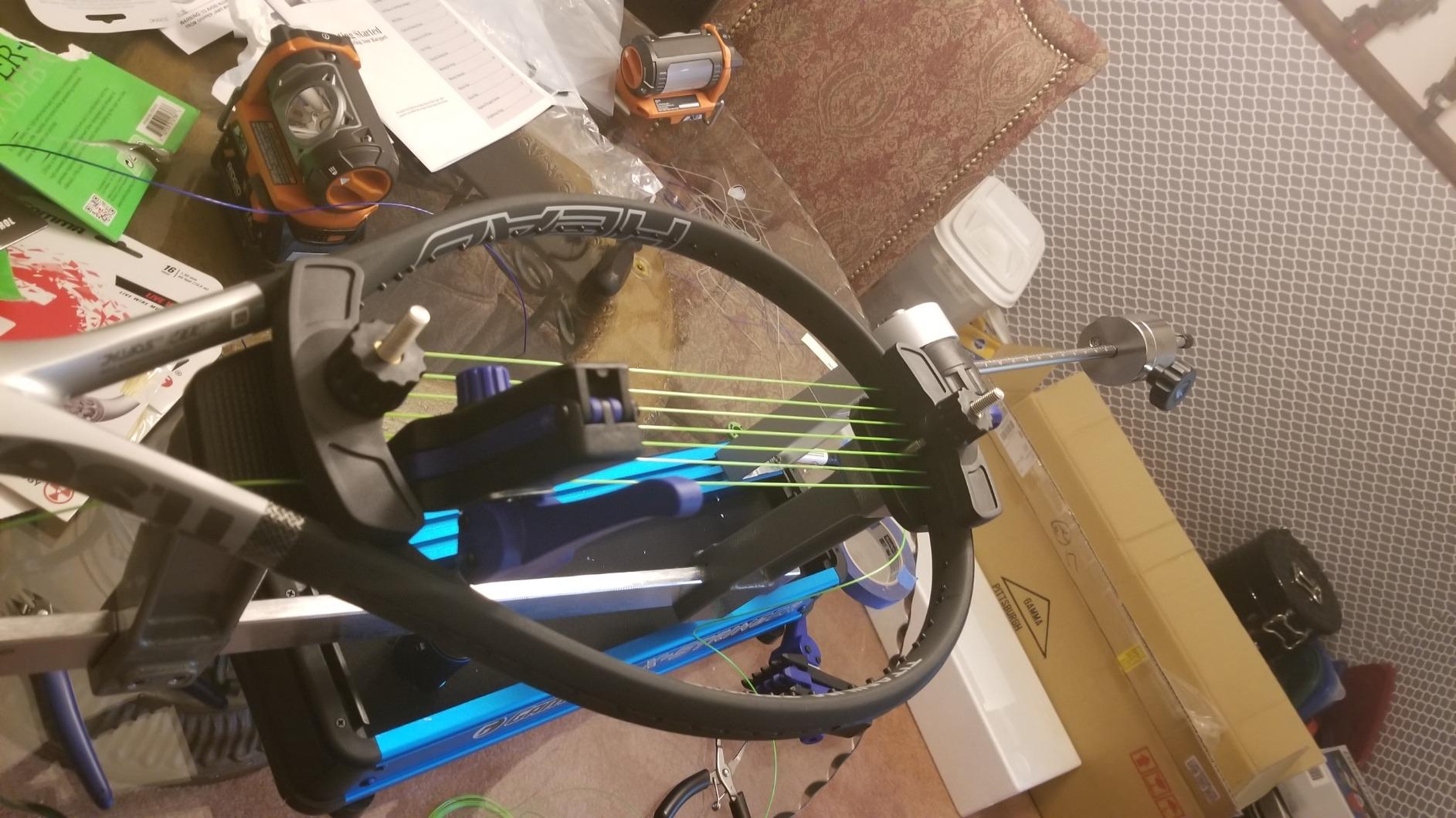 Gamma Sports Stringing Machines, X-2, 2 PT, X Series Tennis Stringing Machine, Drop Weight Tension customer photo 1
