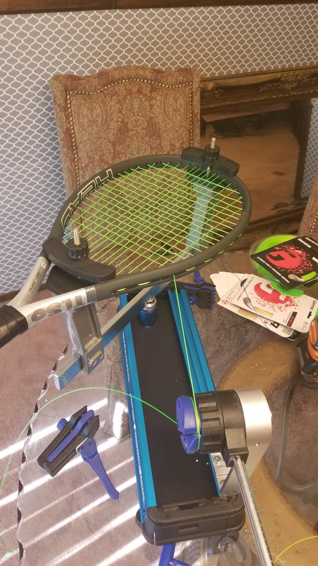 Gamma Sports Stringing Machines, X-2, 2 PT, X Series Tennis Stringing Machine, Drop Weight Tension customer photo 2