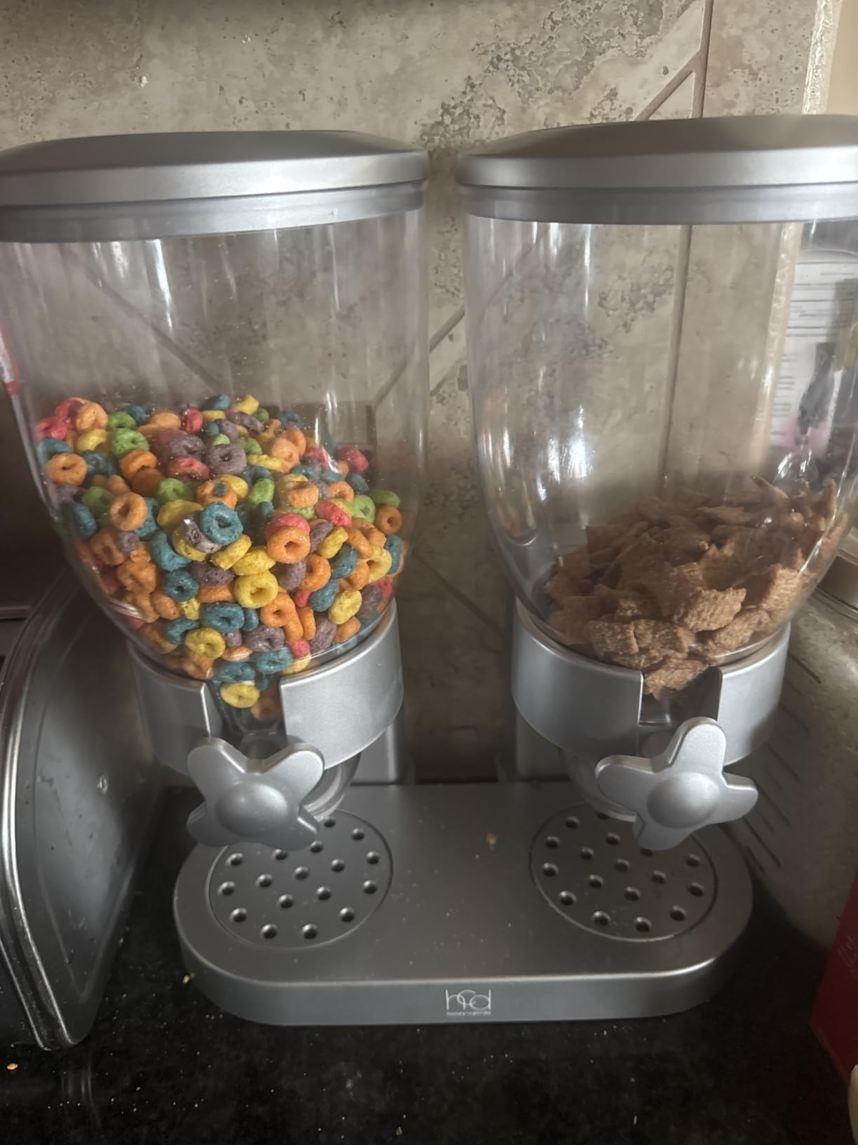 Zevro /GAT202 Indispensable Dry Food Dispenser, Dual Control, Silver customer photo 1