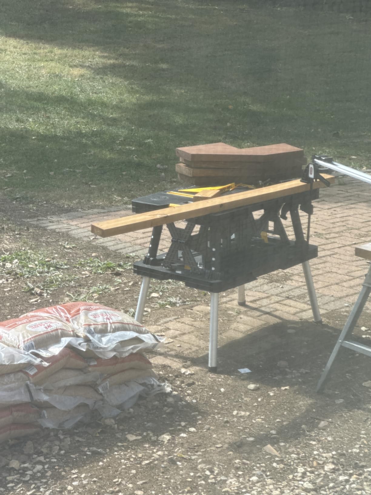 Keter Heavy-Duty Folding Workbench with 1,000 Pound Capacity - Foldable Work Table with 12 Inch Adjustable Clamps customer photo 2