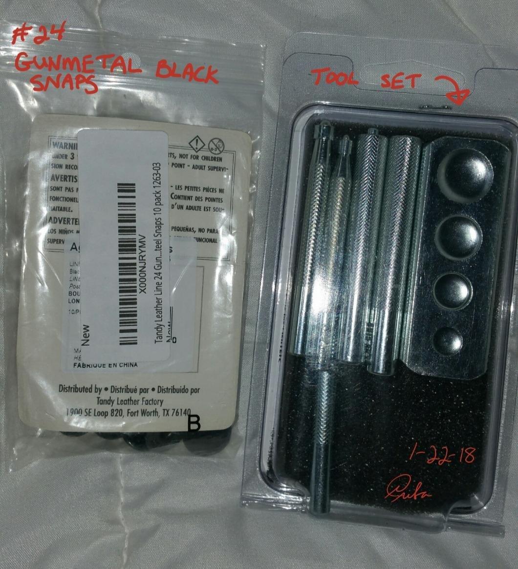 Tandy Leather Snap-All Snap Setter Set - Clean Snap Installation for Leather Crafts and Repairs - Manual Steel Tools for Consistent Results - 8108-10 - Metal Tool Set customer photo 2