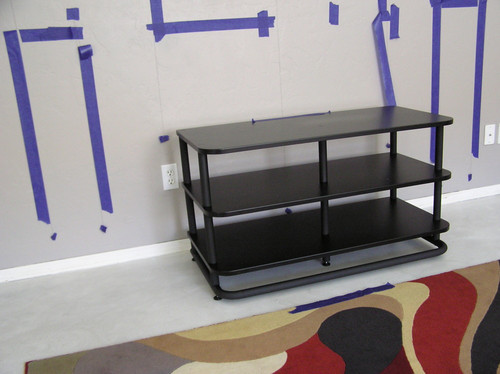 Sanus Heavy Duty Stand For AV Equipment - Versatile Design Looks Great Holding A TV In The Living Room Or Supporting Up To 400lbs of Heavy Audio Equipment In The Back Closet customer photo 2