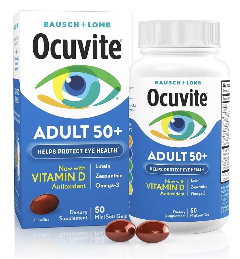 Ocuvite Eye Health, Lutein & Zeaxanthin Supplement, Eye Vitamin with Antioxidant Vitamin D, Vitamin C, E & Omega-3, Helps Protect Eye Health, 30 Softgels customer photo 1