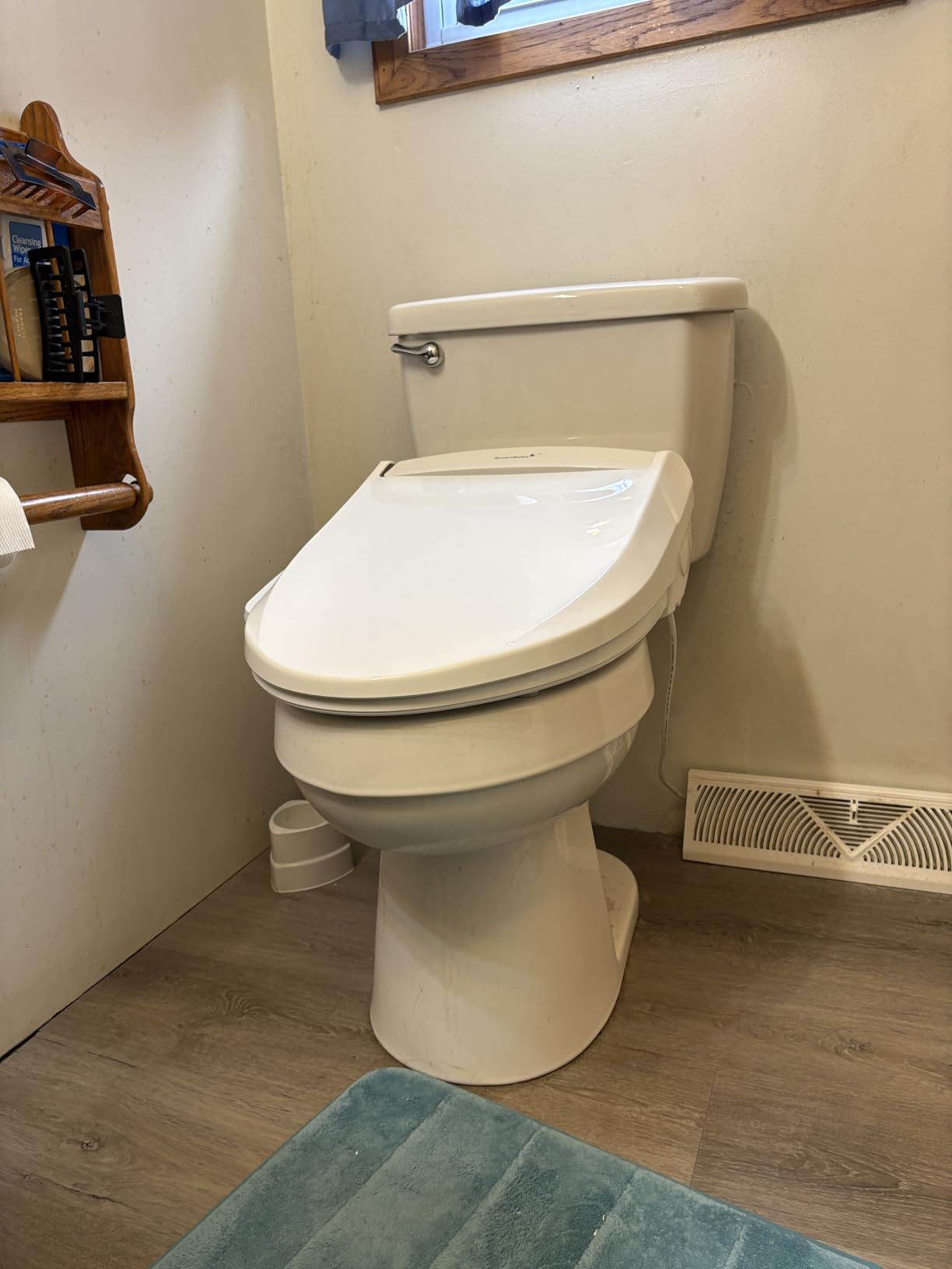 SmartBidet SB-2000 Smart Bidet Electric Bidet Toilet Seat with Heated Seat, Warm Water, Air Dryer - Side Control Panel, Elongated customer photo 2