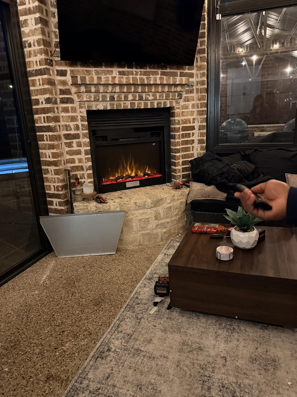 Touchstone Smart Electric Fireplace - The Sideline 50