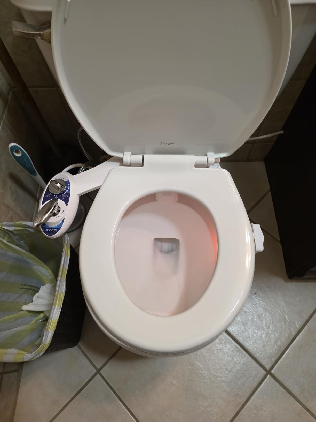 LUXE Bidet NEO 320 - Warm Water, Dual Nozzle, Self-Cleaning, Non-Electric Bidet Attachment for Toilet Seat, Adjustable Water Pressure, Rear & Feminine Wash (White) customer photo 1