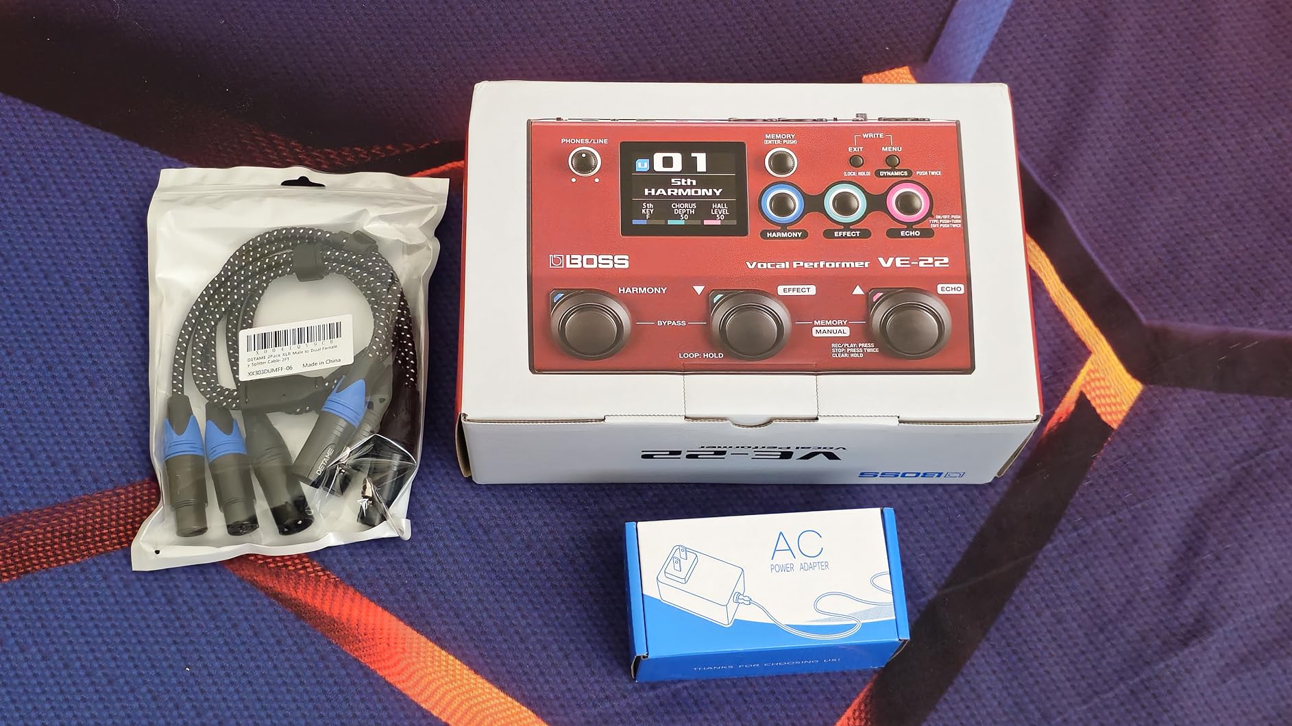 BOSS VE-2 Vocal Echo Pedal for Singing Guitarists | Real-Time Vocal Harmonies and Effects | Create Harmonies with Manual Key Selection | Connect Guitar for Auto Harmony Function | 24 Harmony Types customer photo 1