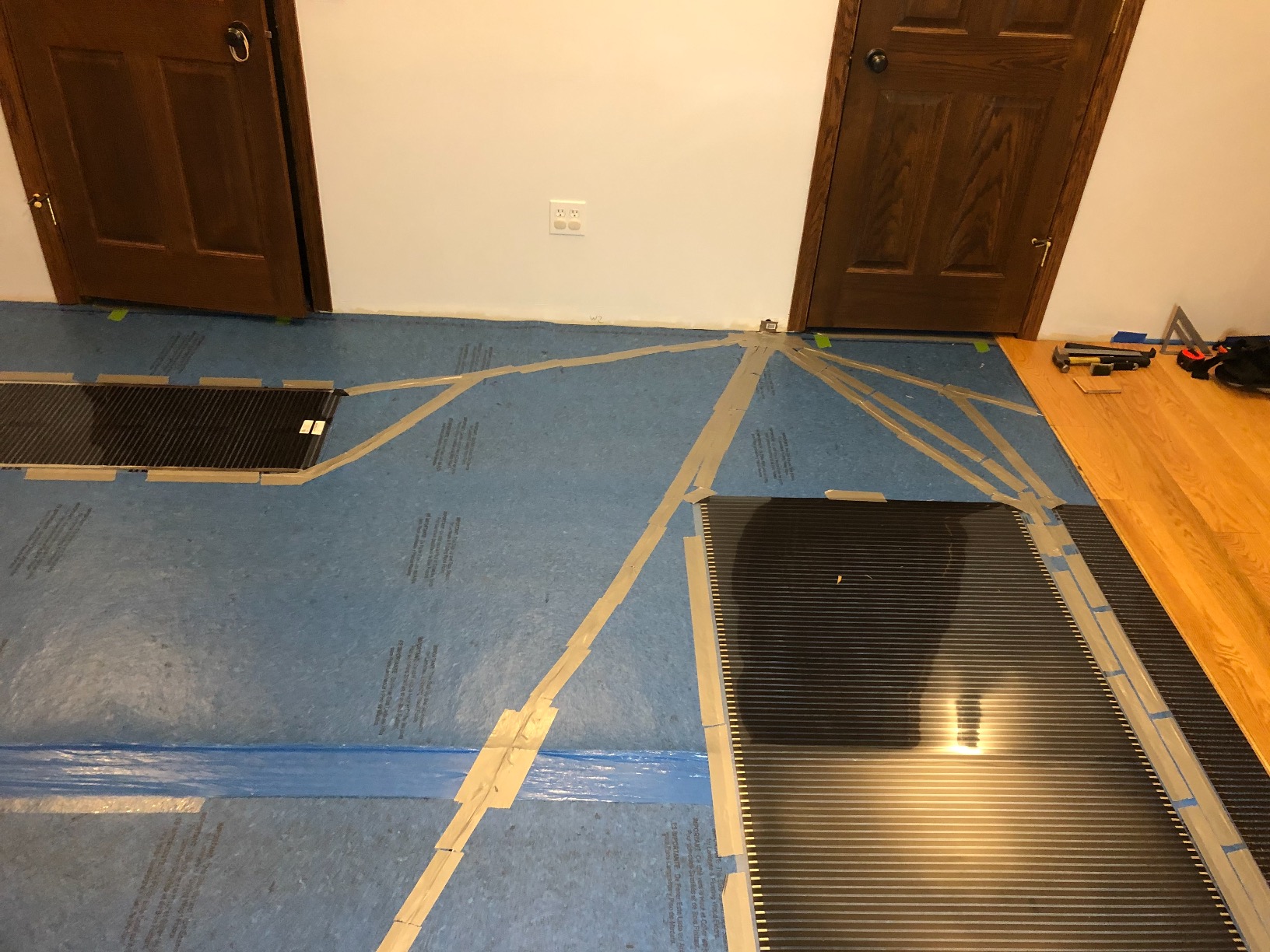 QuietWarmth Float QWARM1.5X10F120 Radiant Floor Heating Mat for Below Laminate, Wood, Luxury Vinyl Floating Flooring- Cuttable Mat Size 1.5'x10' 120 Volt (Covers 15sf) customer photo 2