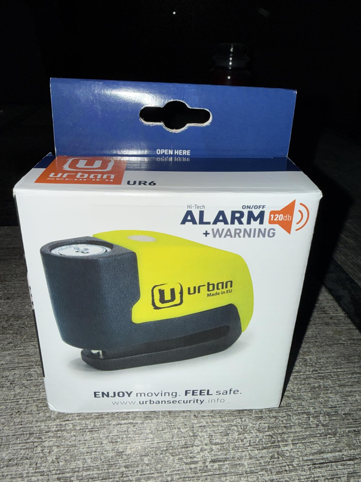 URBAN UR6 Hi-Tech Motorcycle Disc Lock with Smart Alarm 120dB LED Waterproof customer photo 2