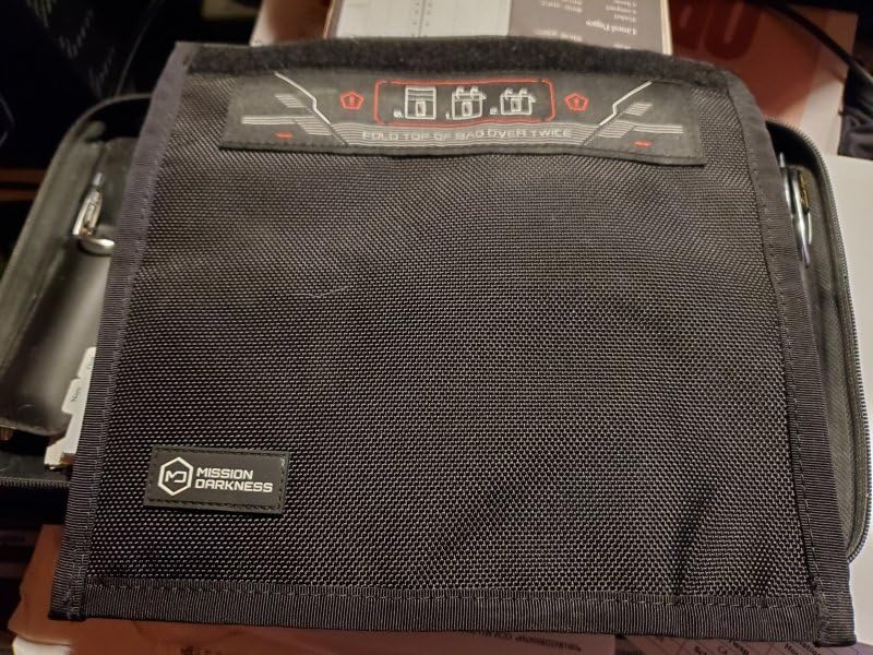 Mission Darkness Non-Window Faraday Bag for Phones // Signal Blocking Faraday Cage Prevents Hacking Tracking Spying, Device Shielding for Law Enforcement Military Digital Forensics, EMP CME Protection customer photo 1