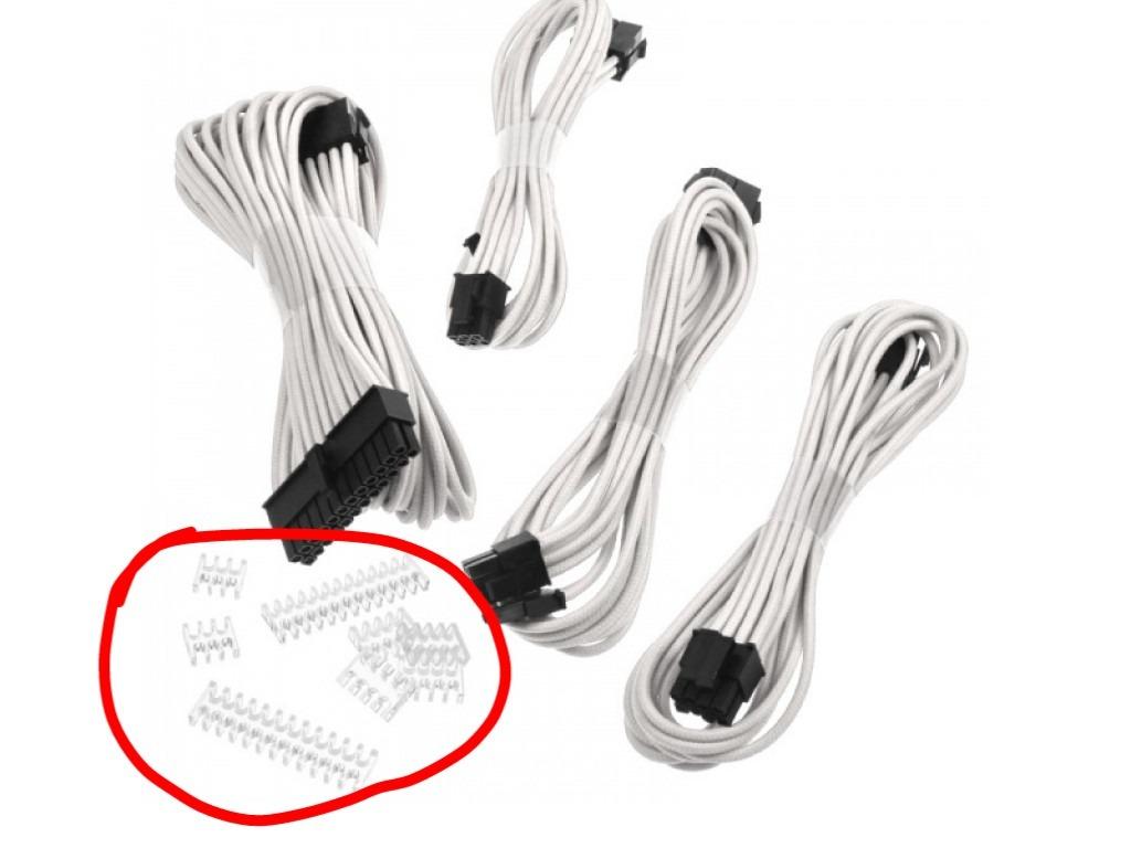 Phanteks 24 Pin/ 8pin (4+4) M/B, 8pin (6+2) PCI-E Extension Cable Kit 500mm Length, White (PH-CB-CMBO_WT) customer photo 2