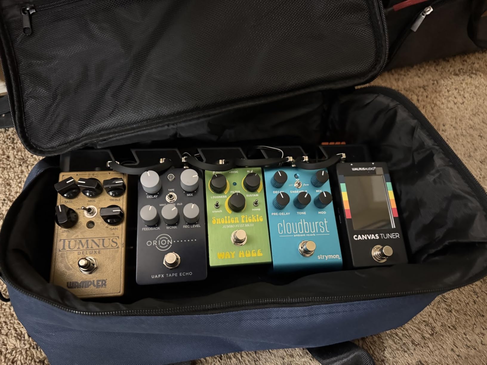 Donner Guitar Pedal Board Case DB-3 Aluminium Pedalboard 20'' x 11.4'' x 4'' with Bag customer photo 2
