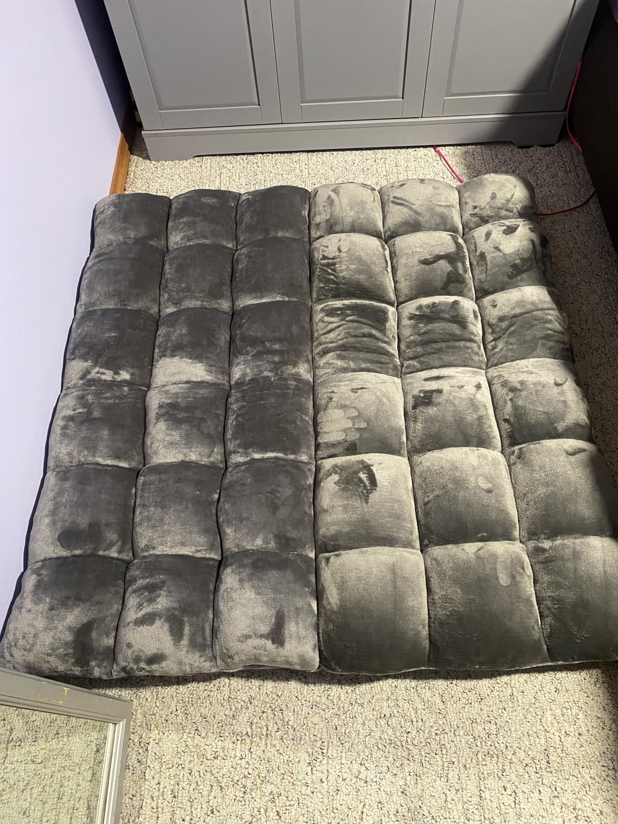 BIRDROCK HOME Adjustable Memory Foam Floor Chair - Ideal for Gaming, Reading, Meditation - Comfortable and Versatile - Suitable for Kids and Teenagers - Comfy Foldable Floor Seat - Grey customer photo 1