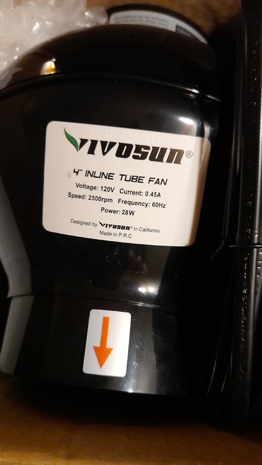 VIVOSUN D4 4 Inch 195 CFM Inline Duct Ventilation Fan, HVAC Vent Blower for Grow Tent, Attic, Basements or Kitchen, Hydroponics Exhaust Booster Fan customer photo 2