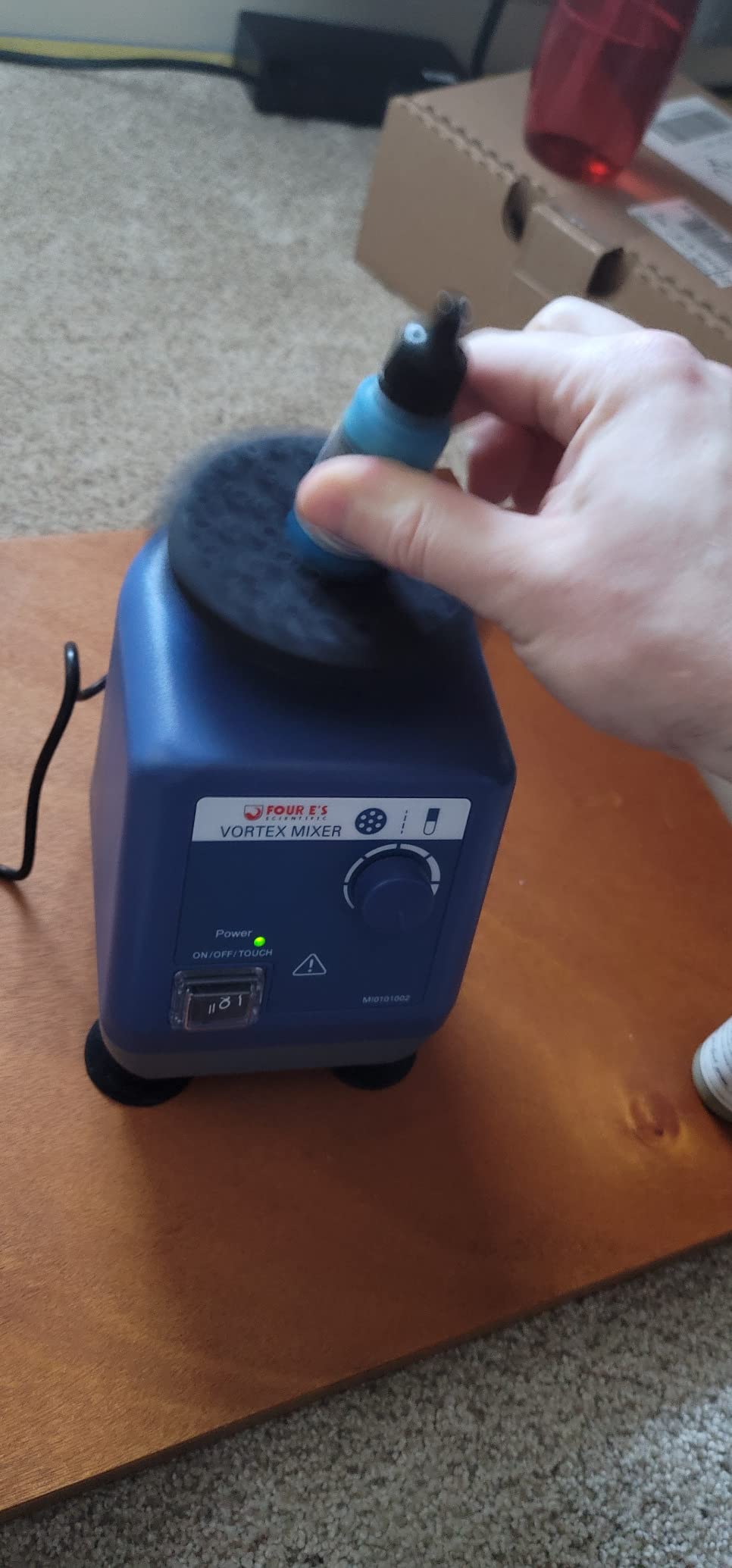 FOUR E'S SCIENTIFIC Laboratory Vortex Mixer Various Speed 0-3000rpm, Touch & Continuous Function - Vortex Shaker Mixer Test Tubes Acrylic Paints Ink customer photo 2