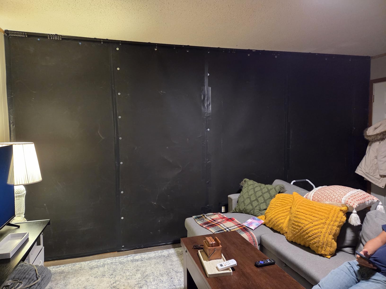 Soundsulate™ 1/2 lb Mass Loaded Vinyl (MLV) Soundproofing, Noise Barrier 4' x 50' (200 sf) - See Options, Made in USA customer photo 2