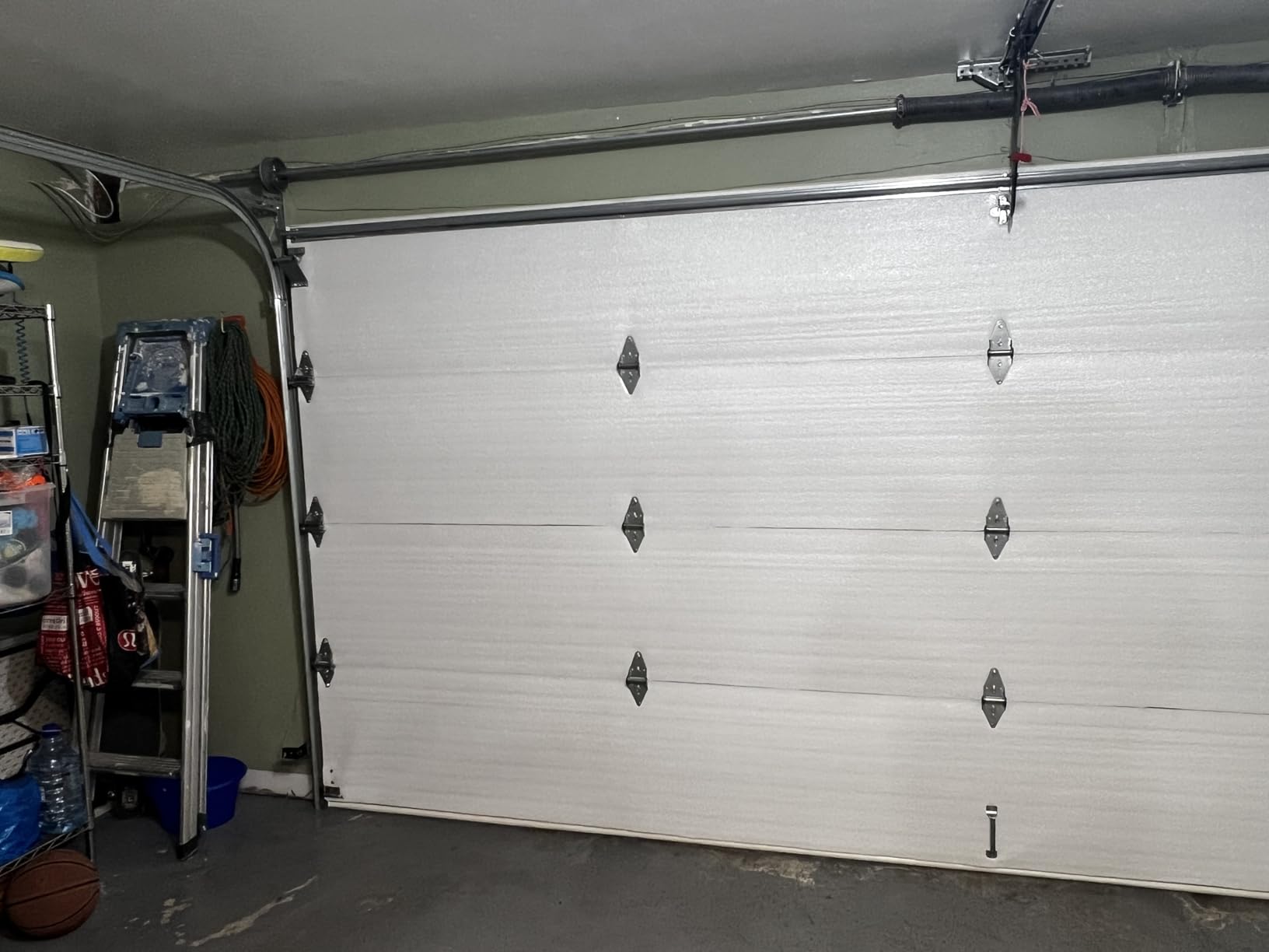 NASA TECH White Reflective Foam Core 2 Car Garage Door Insulation Kit 18FT (WIDE) x 8FT (HIGH) R Value 8.0 Made in USA New and Improved Heavy Duty Double Sided Tape (ALSO FITS 18X7) customer photo 1