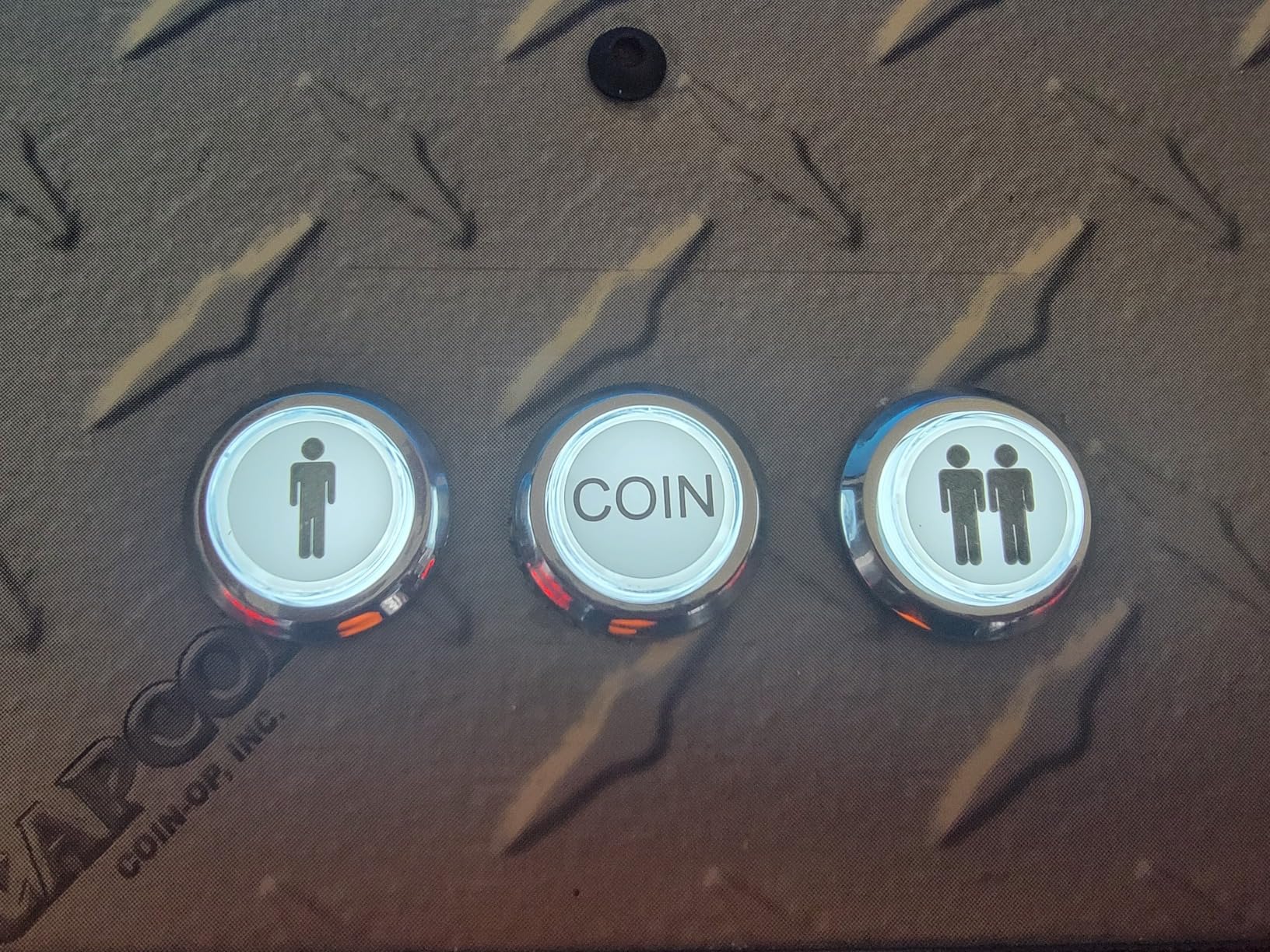 EG STARTS Arcade Buttons Chrome Silver Plated 5V / 12V LED Illuminated Push Button 1P / 2P Player Start Buttons / 2X Coin Buttons Compatible MAME/Jamma/Fighting Games/Arcade Video Games Kit Part customer photo 1