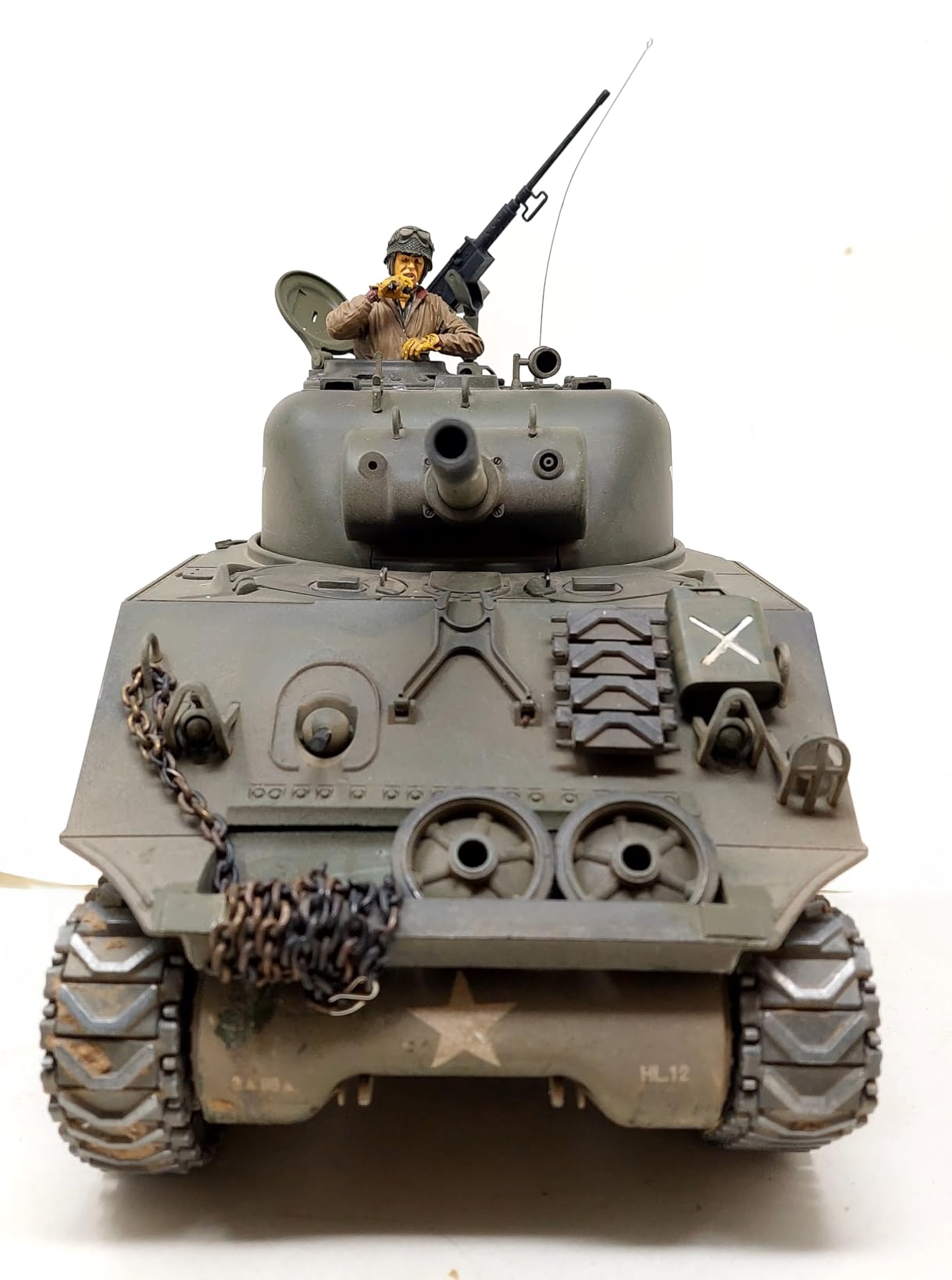 Modified TK7.0 Edition 1/16 2.4ghz Remote Control US M4A3 Sherman Tank Model(360-Degree Rotating Turret)(Steel Gear Gearbox)(3800mah Battery)(Metal Tracks & Sprocket Wheel & Idle Wheel) customer photo 2