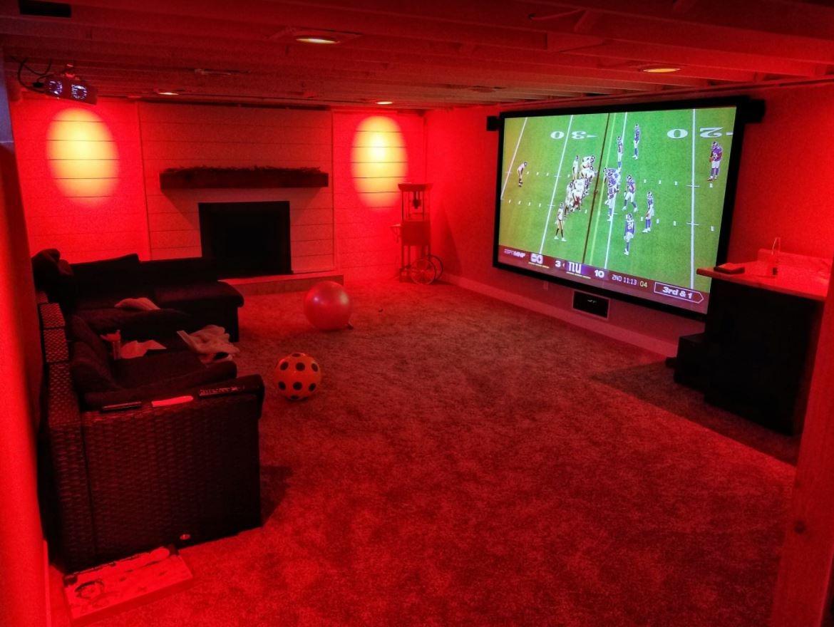 100in Fixed Frame Projector Screen, Diagonal 16:9, Active 3D 4K Ultra HD Projector Screen for Home Theater or Office (16:9, 100