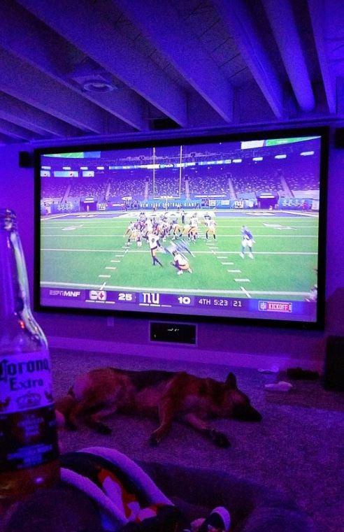 100in Fixed Frame Projector Screen, Diagonal 16:9, Active 3D 4K Ultra HD Projector Screen for Home Theater or Office (16:9, 100