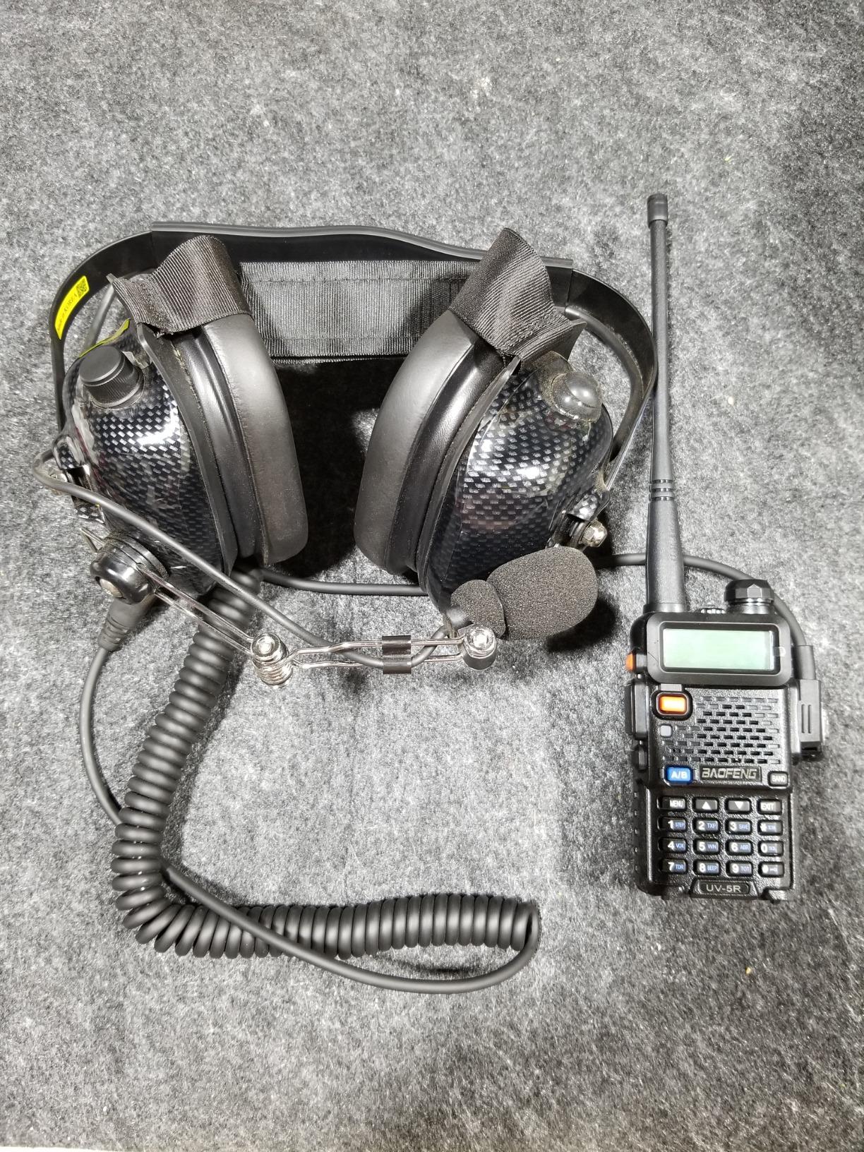 Rugged Radios Noise Reduction Behind The Head Headset with Adaptor Cable for Two Way Racing Radios customer photo 1