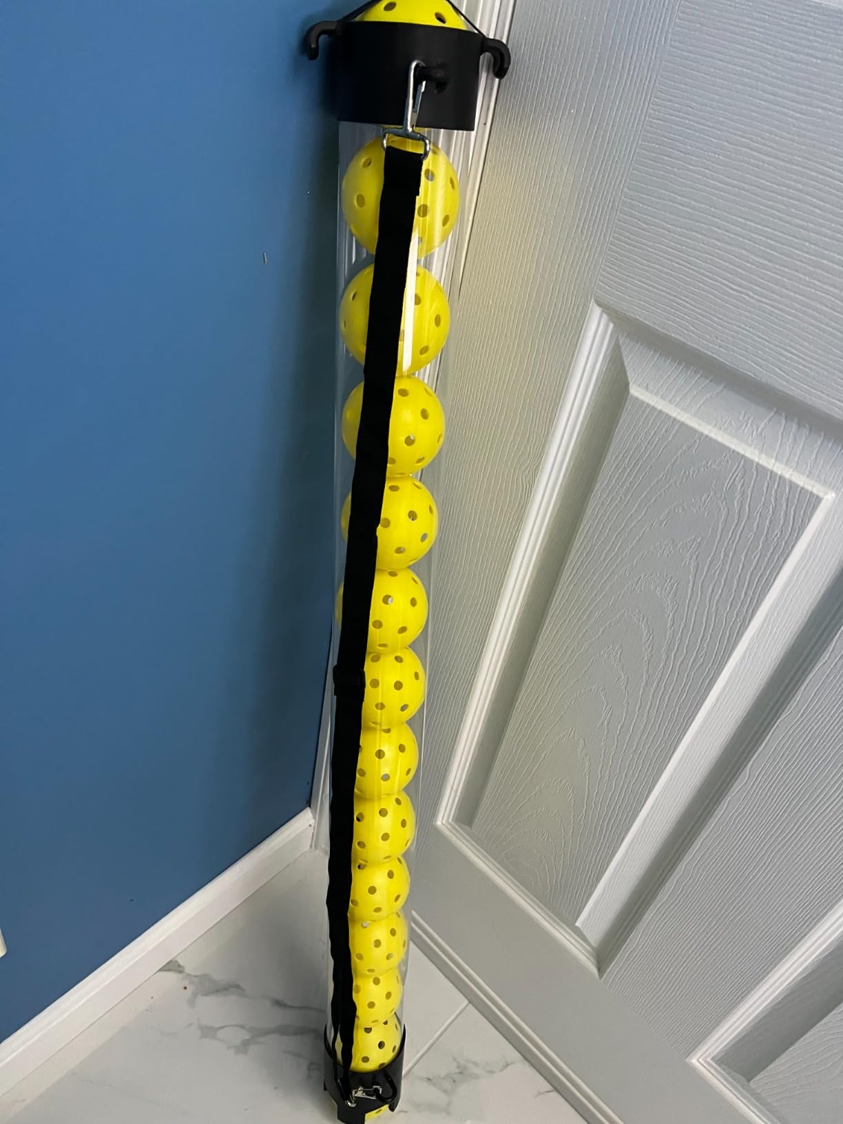Franklin Sports Pickleball, Tennis + Padel Ball Hopper Tubes - (15) Tennis/Padel Ball + (13) Pickleball Picker Upper Tubes - Quick Pickup + Storage - Balls Not Included customer photo 2