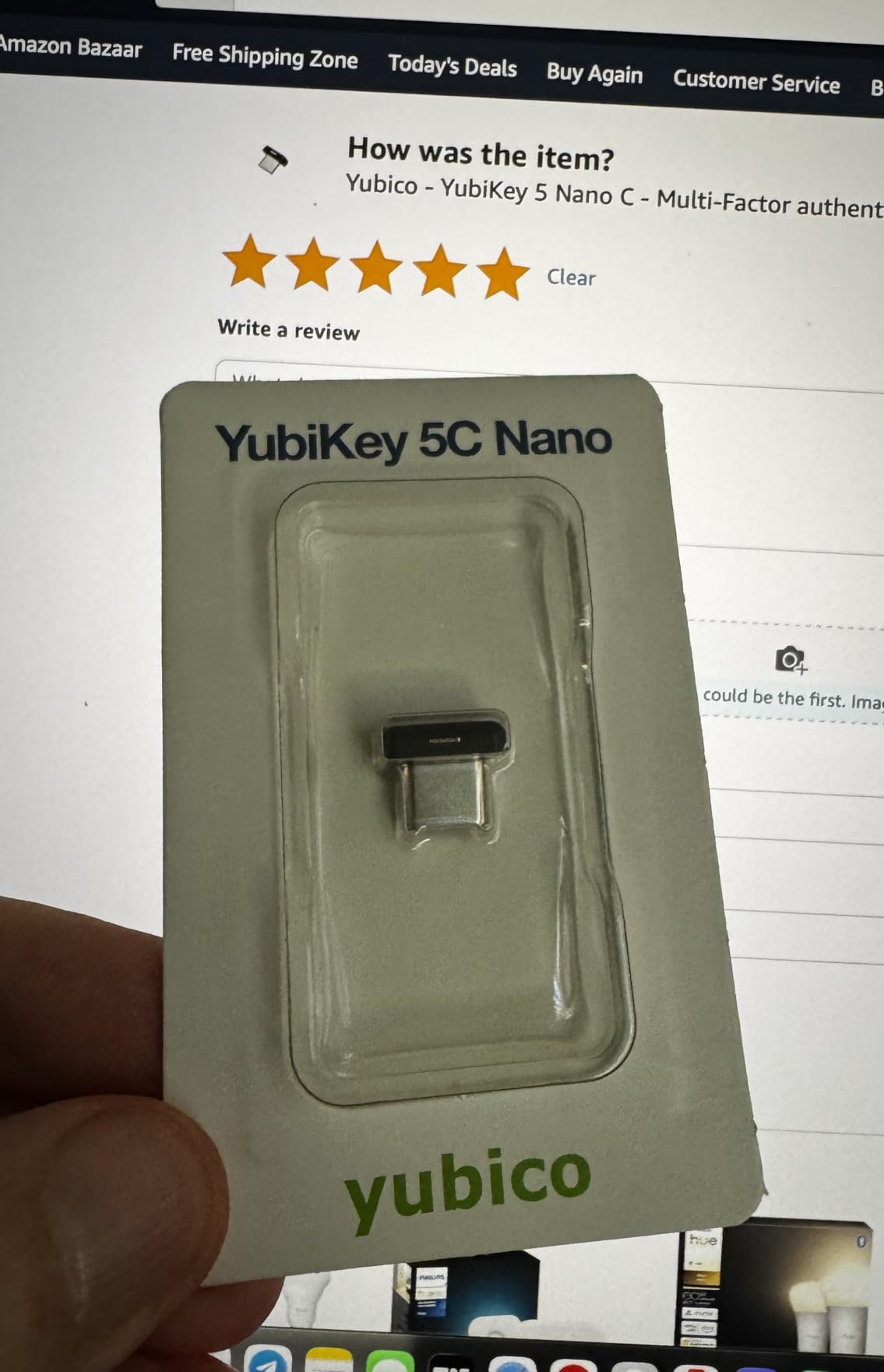 Yubico - YubiKey 5C - Multi-Factor authentication (MFA) Security Key and passkey, Connect via USB, FIDO Certified - Protect Your Online Accounts (5C) customer photo 1